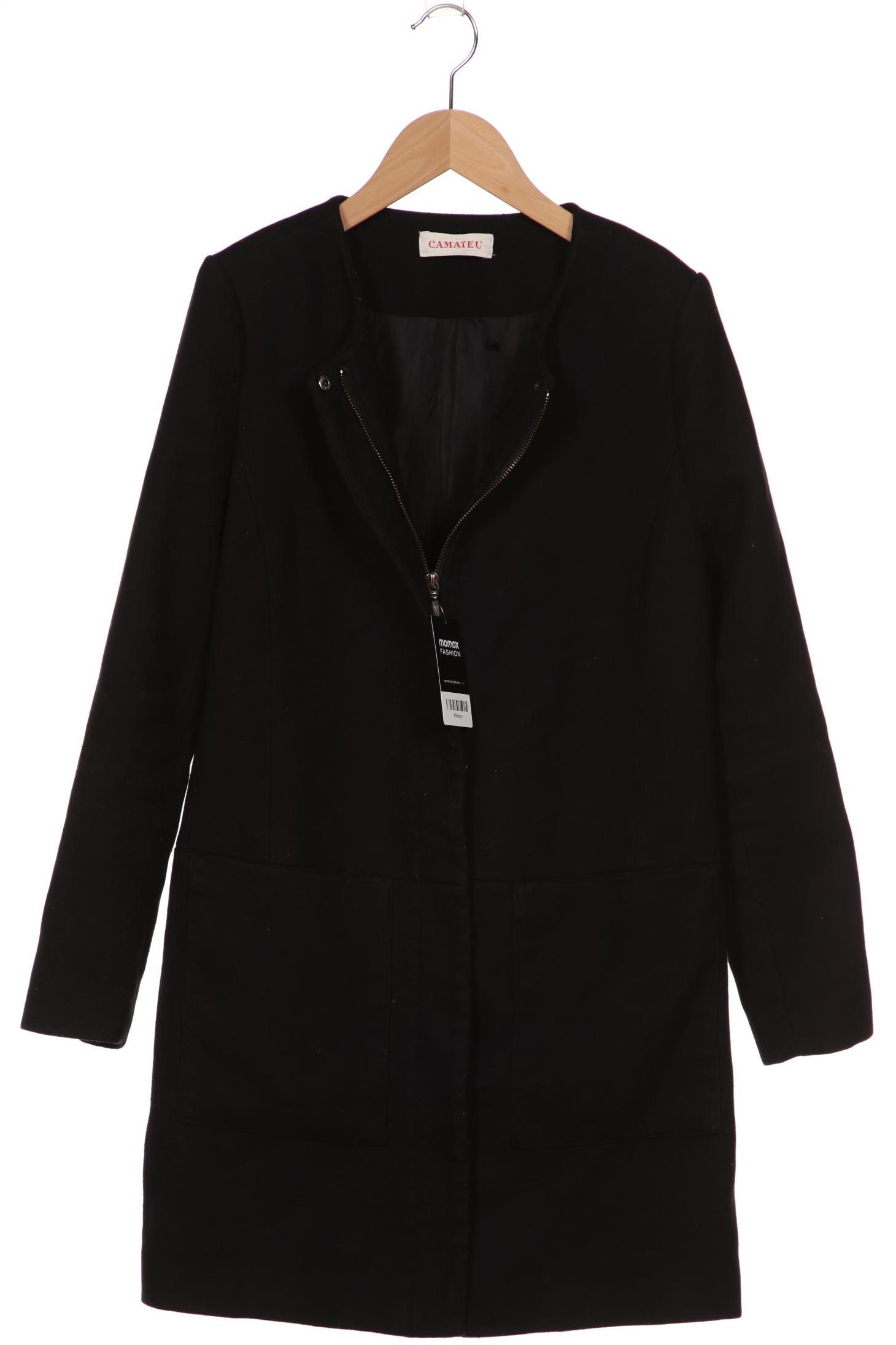 

camaieu Damen Mantel, schwarz
