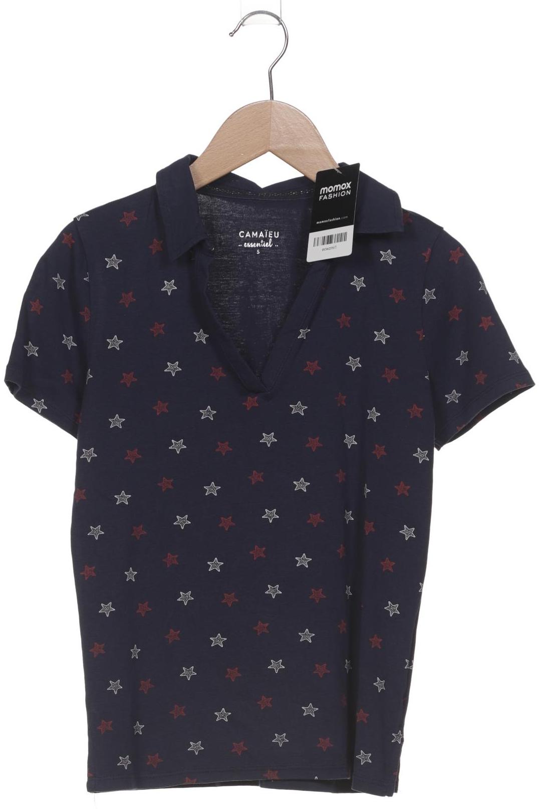 

camaieu Damen Poloshirt, marineblau, Gr. 36