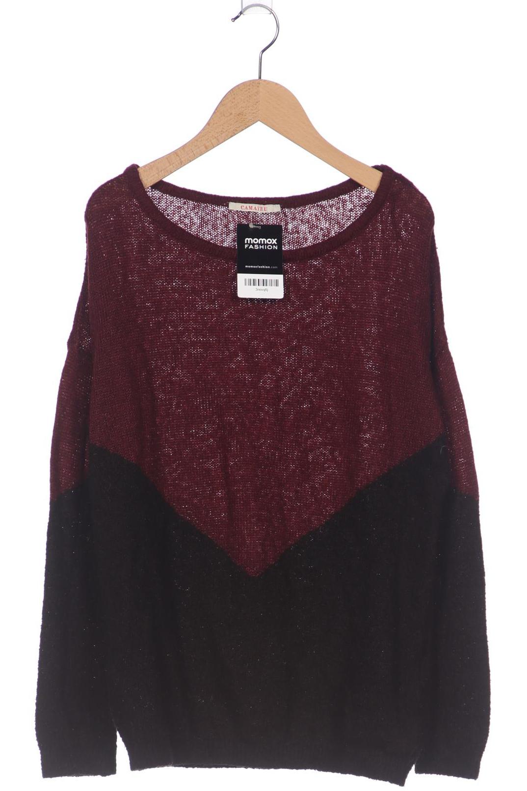 

camaieu Damen Pullover, bordeaux, Gr. 42