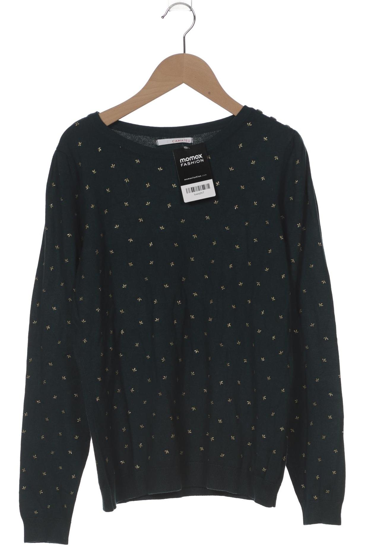 

camaieu Damen Pullover, grün, Gr. 42