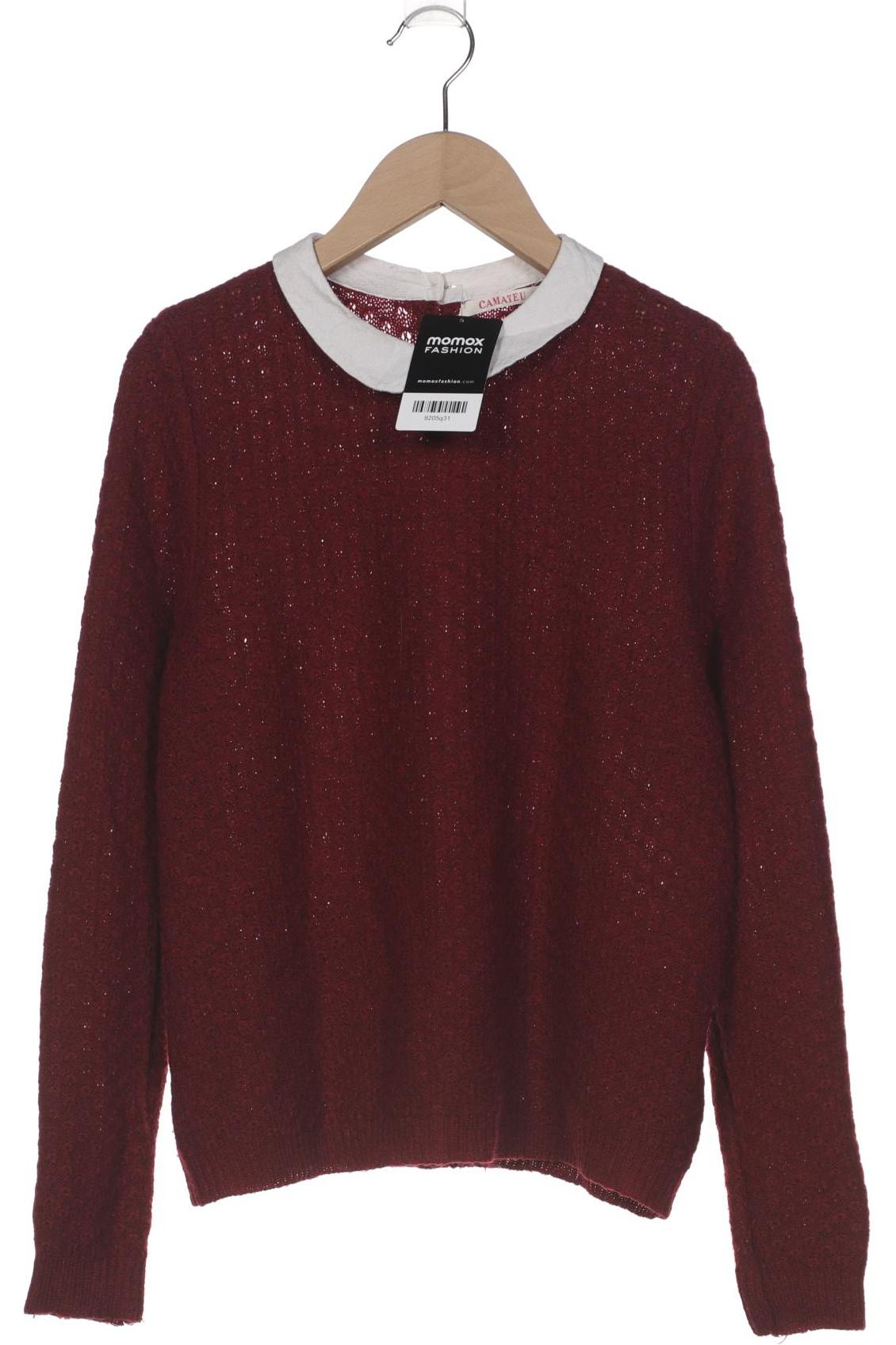 

camaieu Damen Pullover, bordeaux, Gr. 36