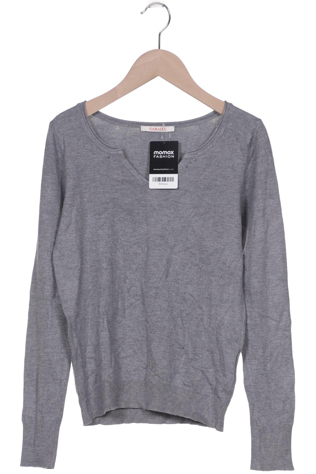 

camaieu Damen Pullover, grau