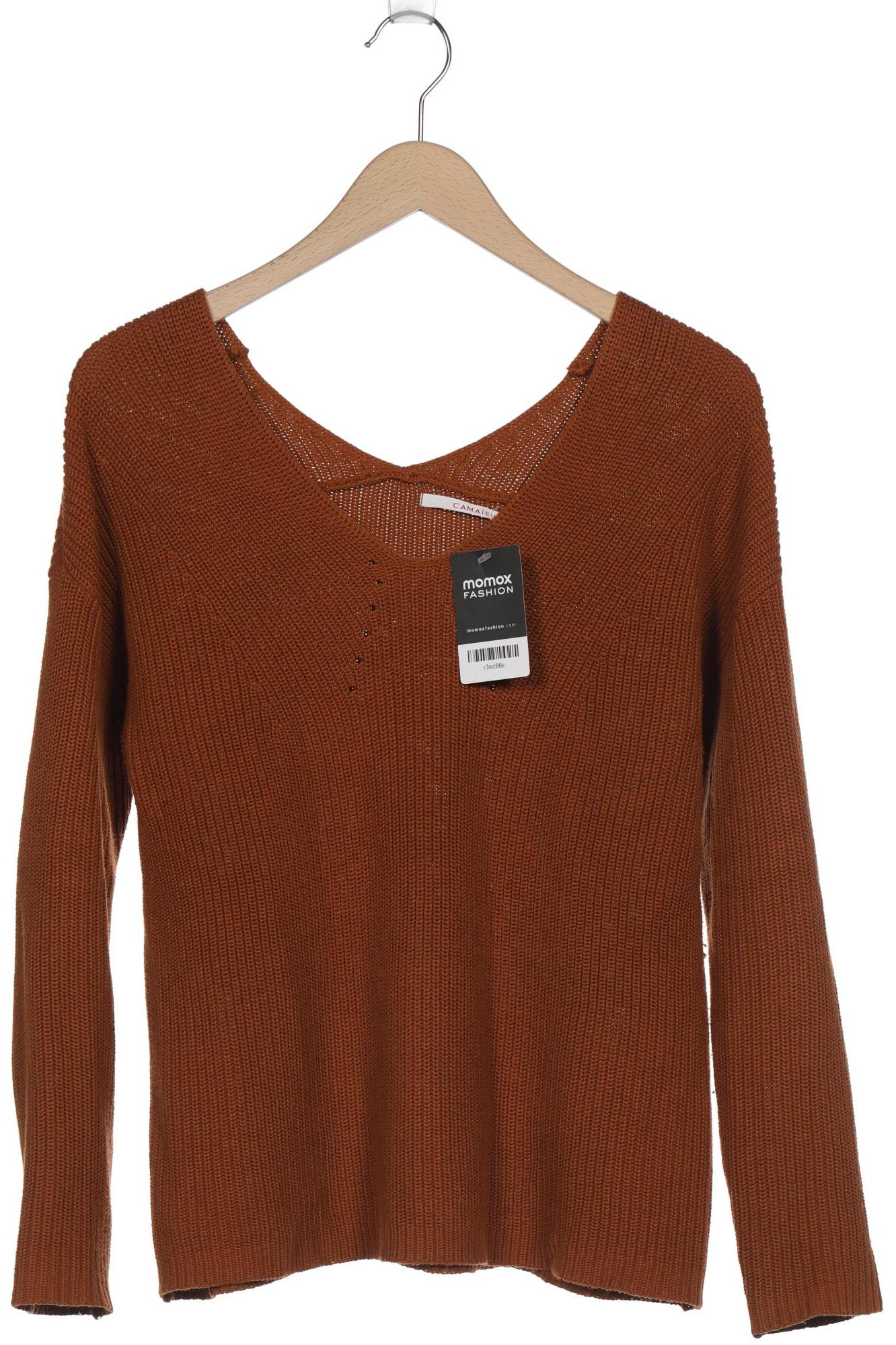 

camaieu Damen Pullover, braun, Gr. 38