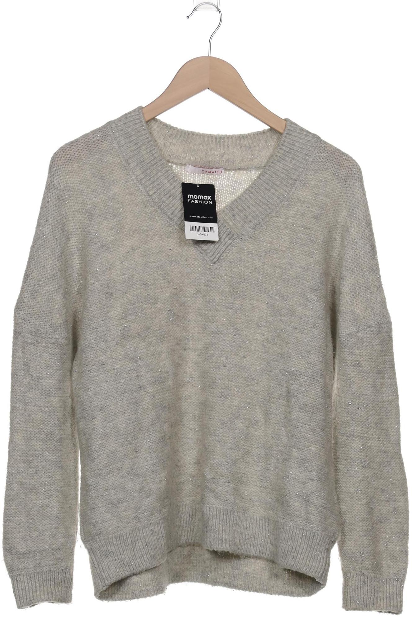 

camaieu Damen Pullover, grau, Gr. 38