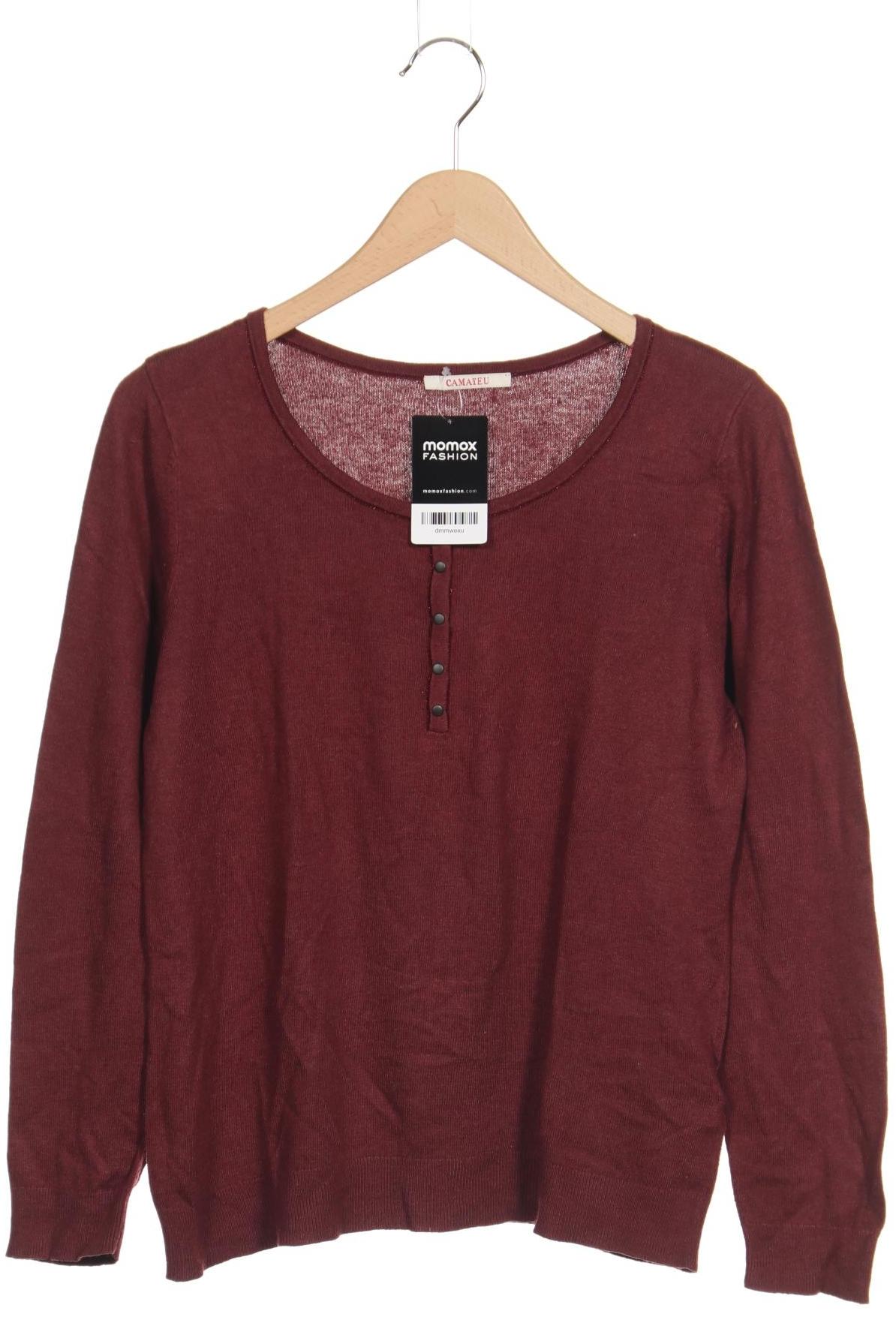 

camaieu Damen Pullover, rot, Gr. 42