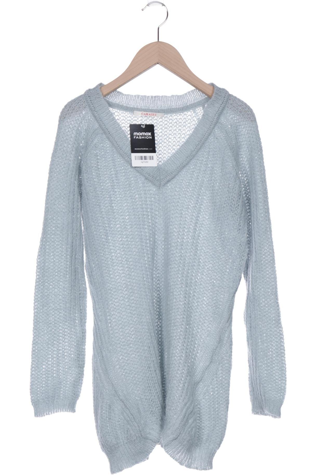 

camaieu Damen Pullover, hellblau, Gr. 38
