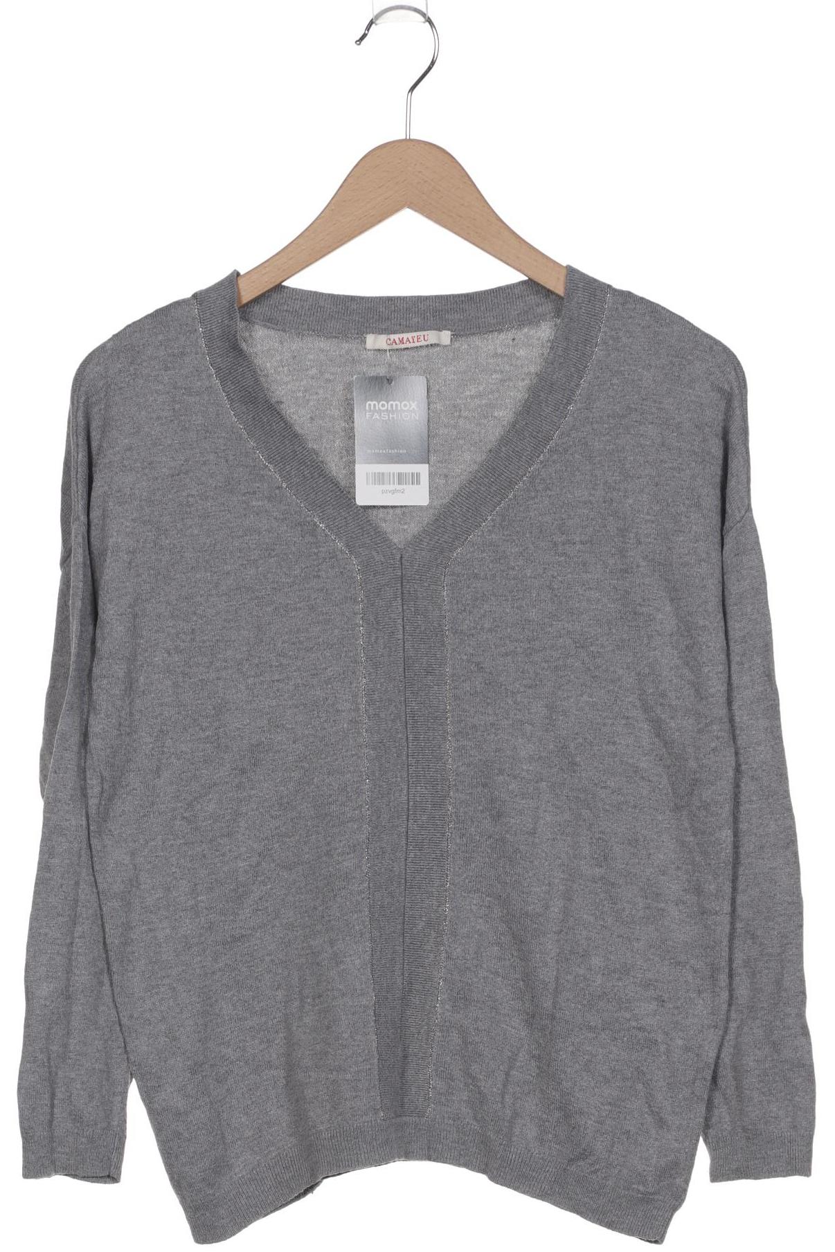 

camaieu Damen Pullover, grau, Gr. 42