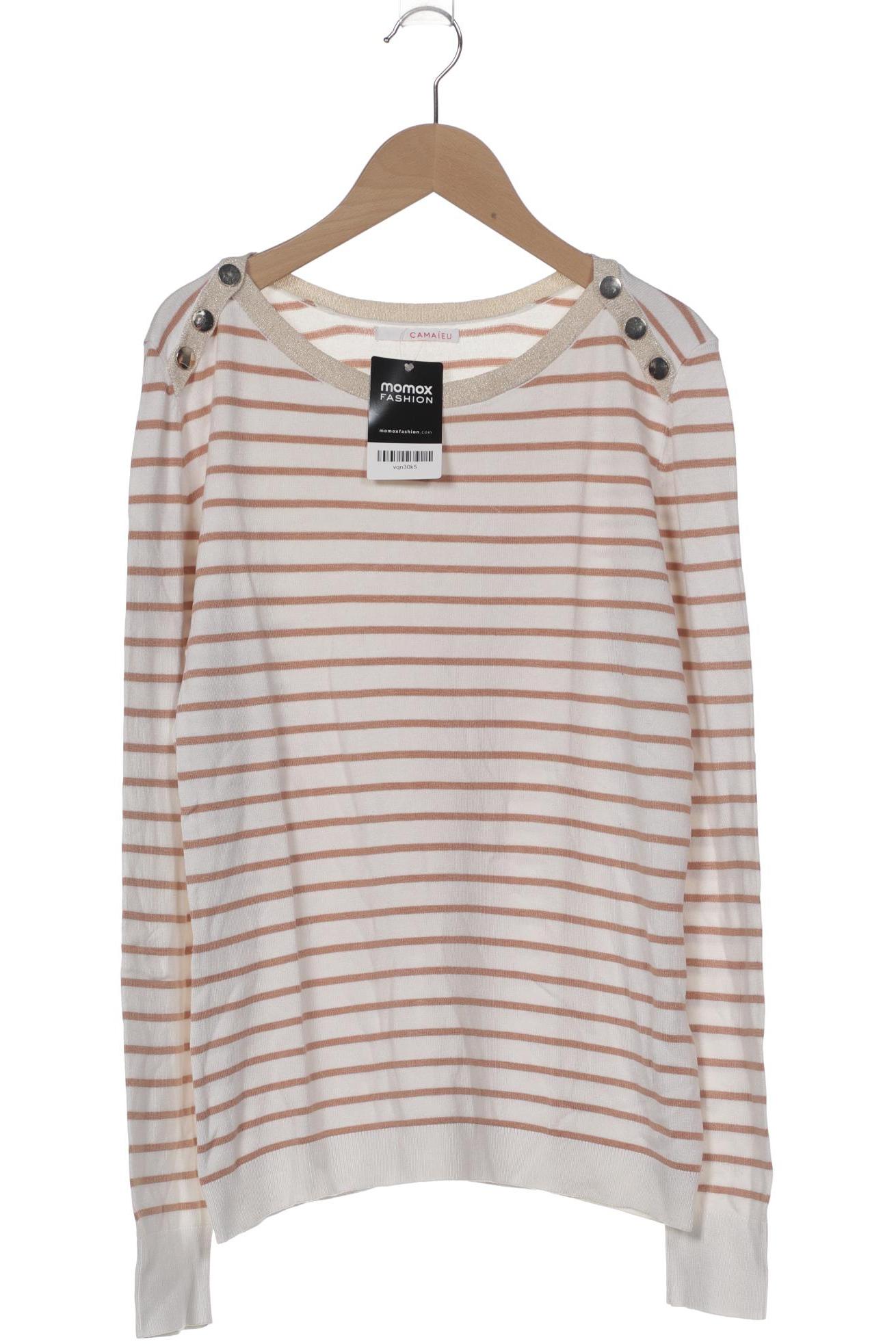 

camaieu Damen Pullover, weiß, Gr. 38