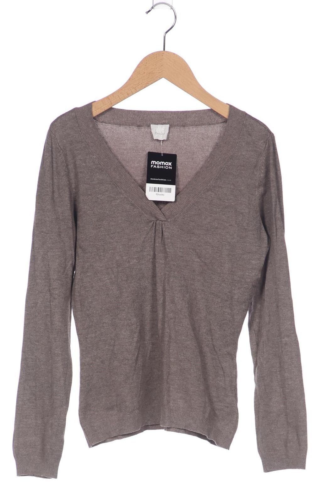 

camaieu Damen Pullover, grau, Gr. 34