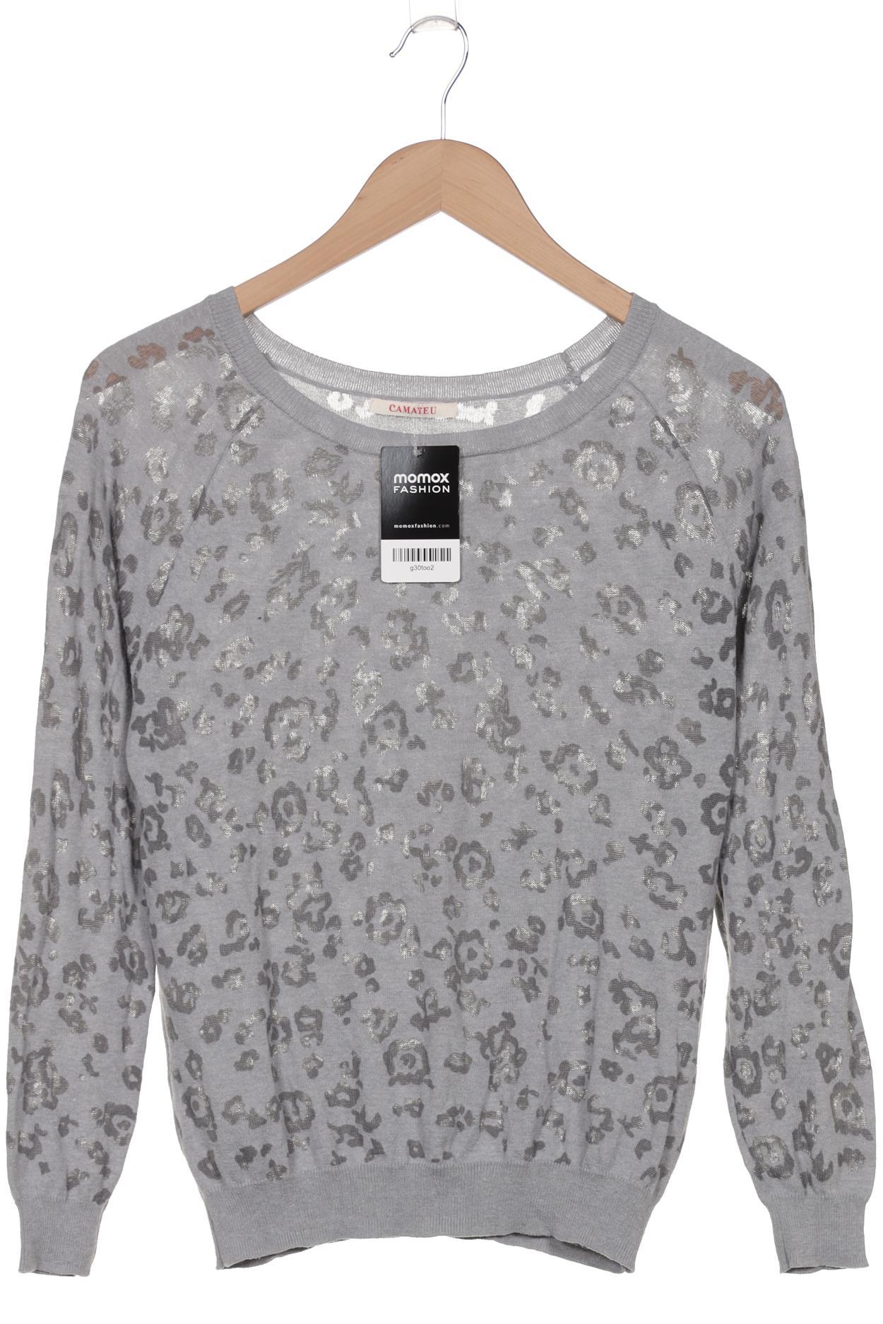 

camaieu Damen Pullover, grau, Gr. 38