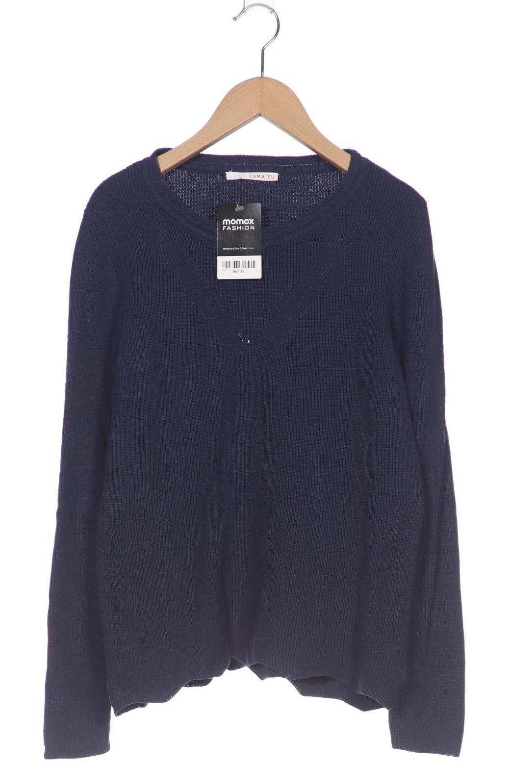 

camaieu Damen Pullover, marineblau, Gr. 38