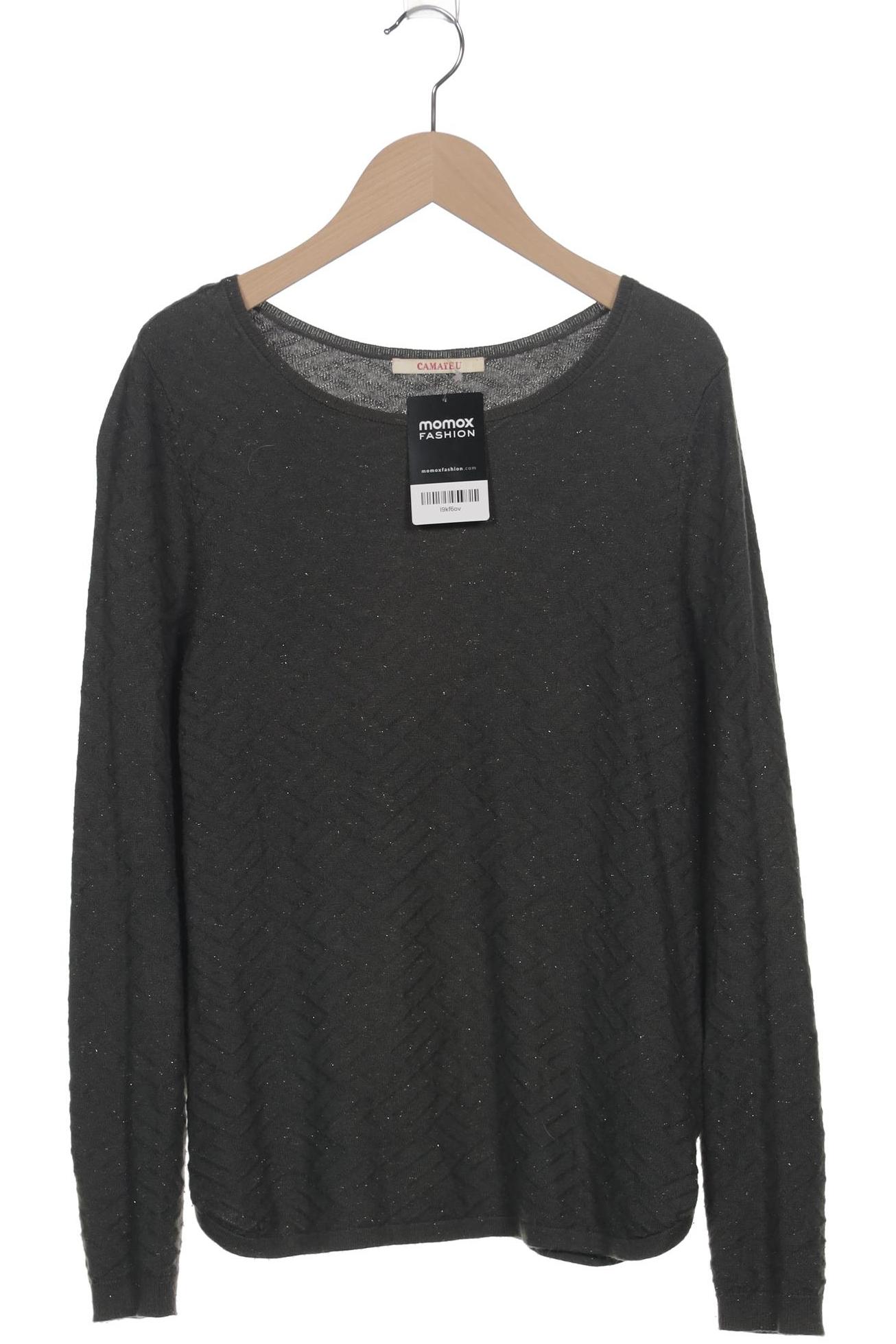 

camaieu Damen Pullover, grün, Gr. 36
