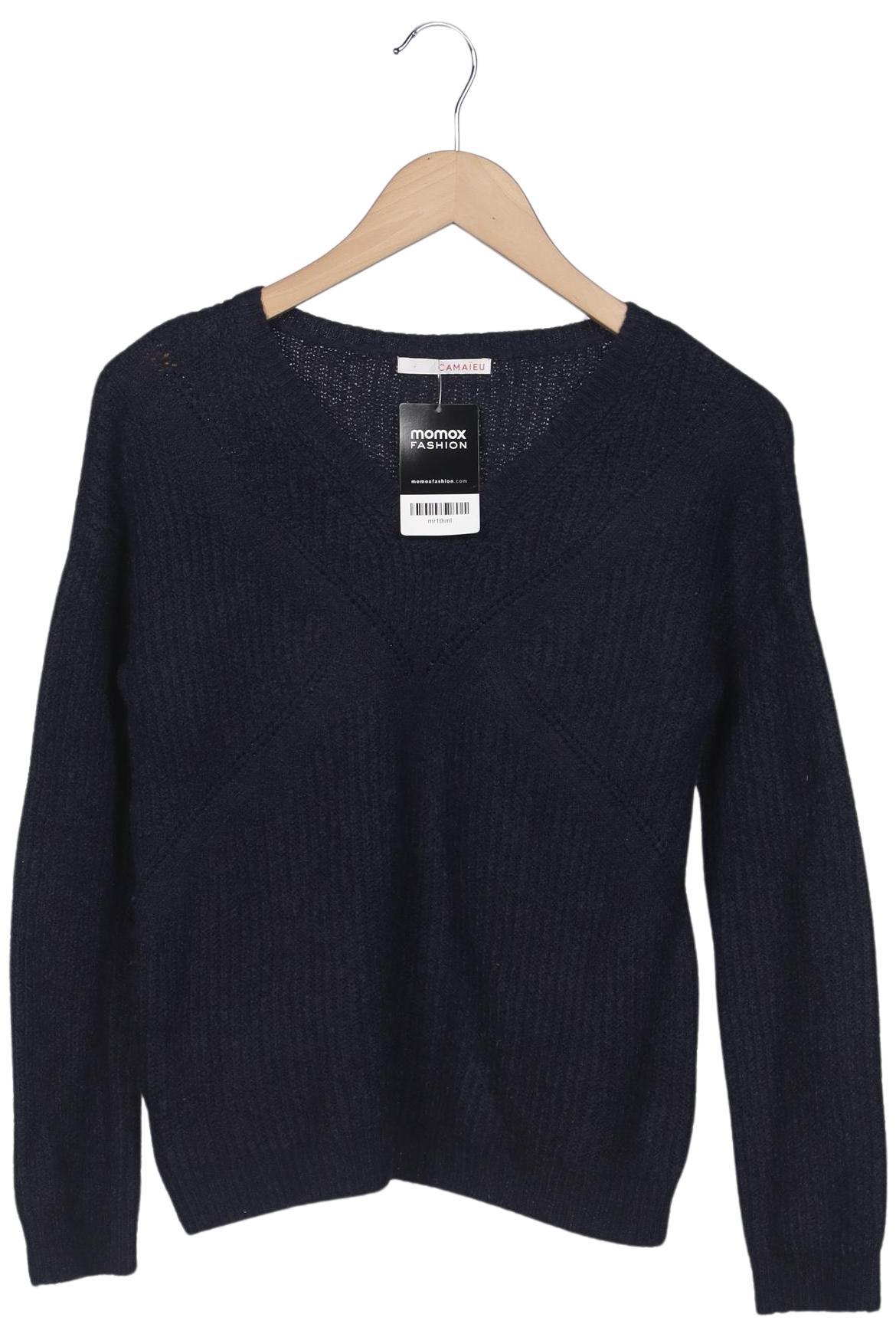 

camaieu Damen Pullover, marineblau, Gr. 36