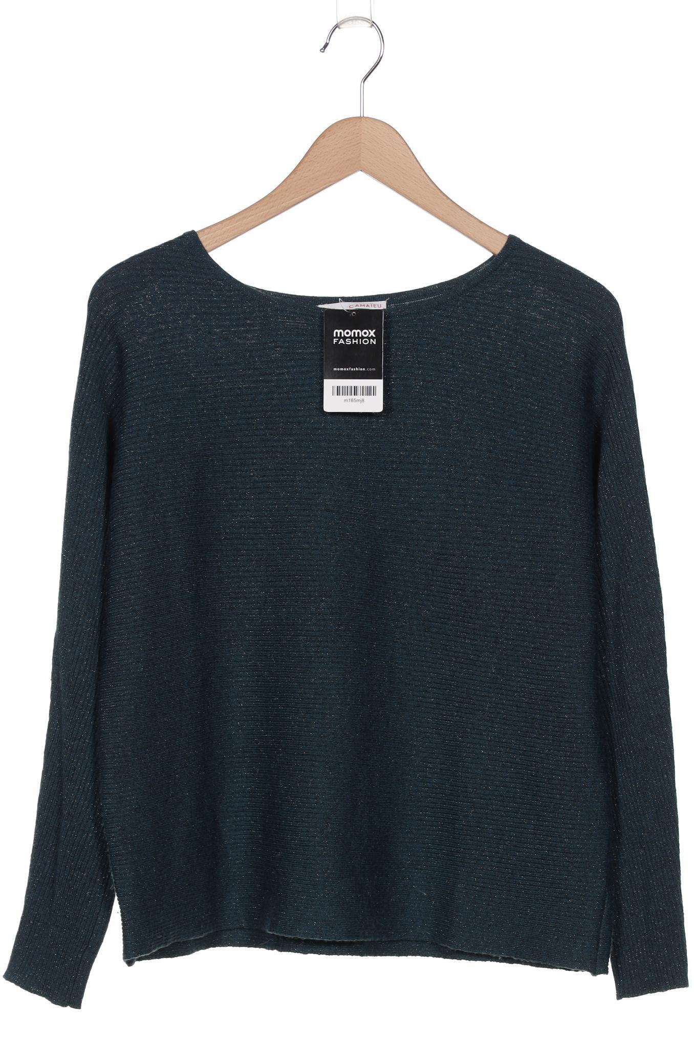 

camaieu Damen Pullover, türkis, Gr. 44