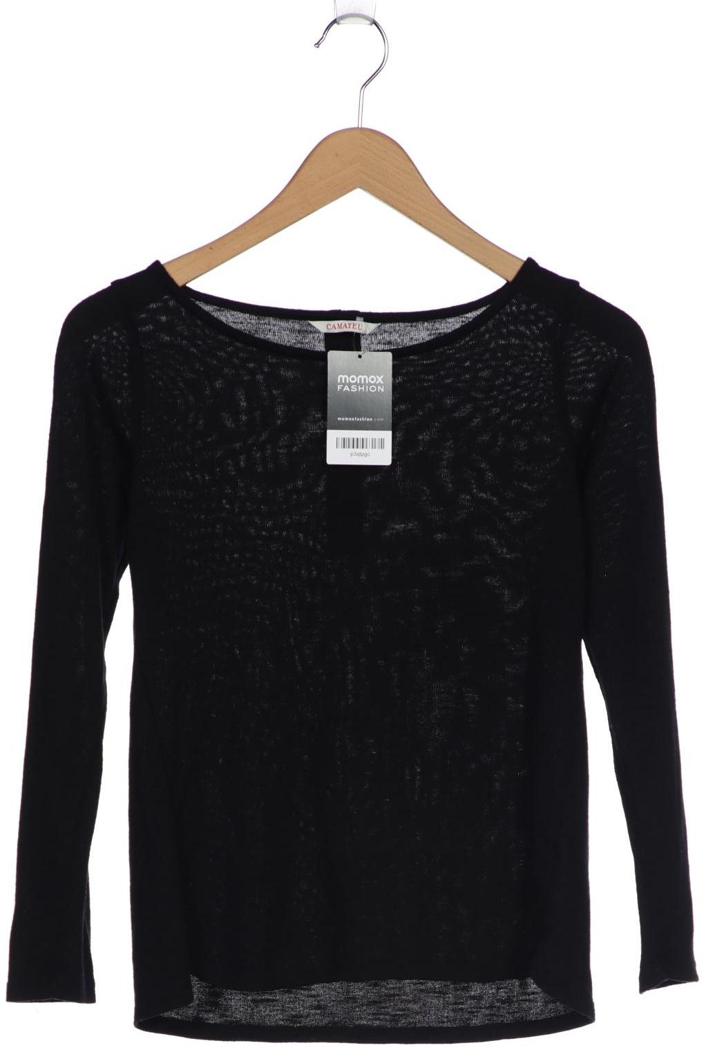 

camaieu Damen Pullover, schwarz
