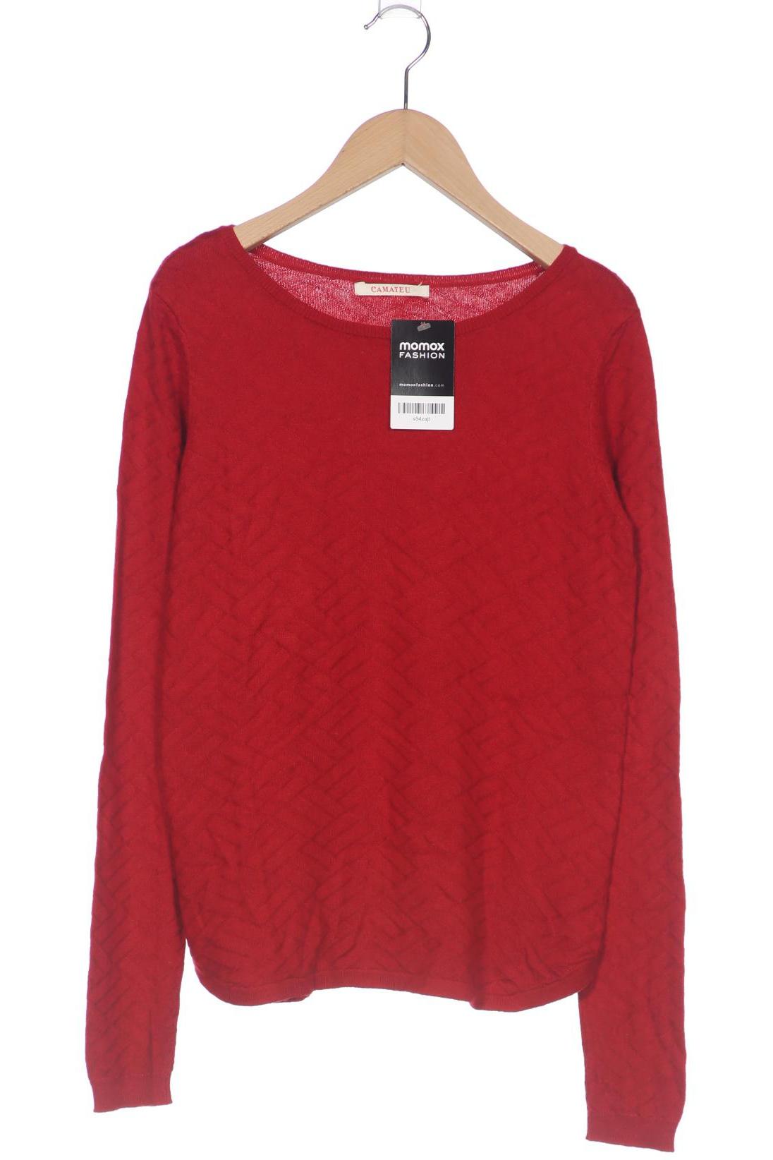 

camaieu Damen Pullover, rot, Gr. 38