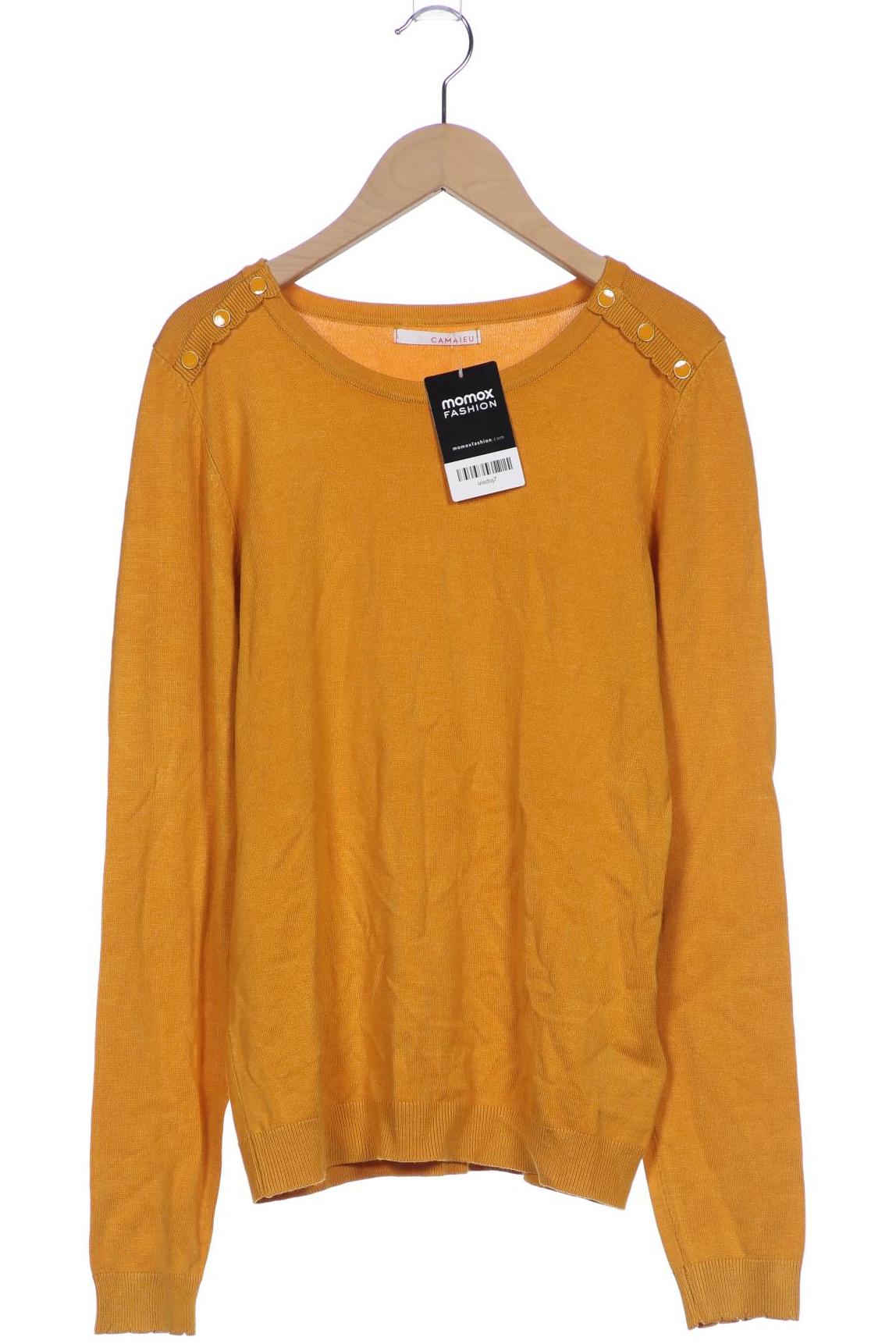 

camaieu Damen Pullover, orange, Gr. 38