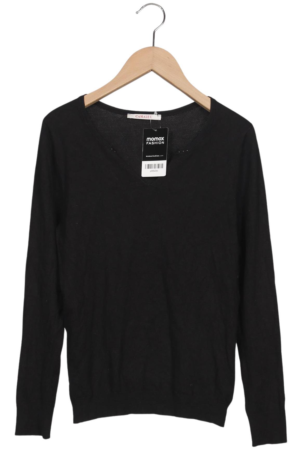 

camaieu Damen Pullover, schwarz, Gr. 38