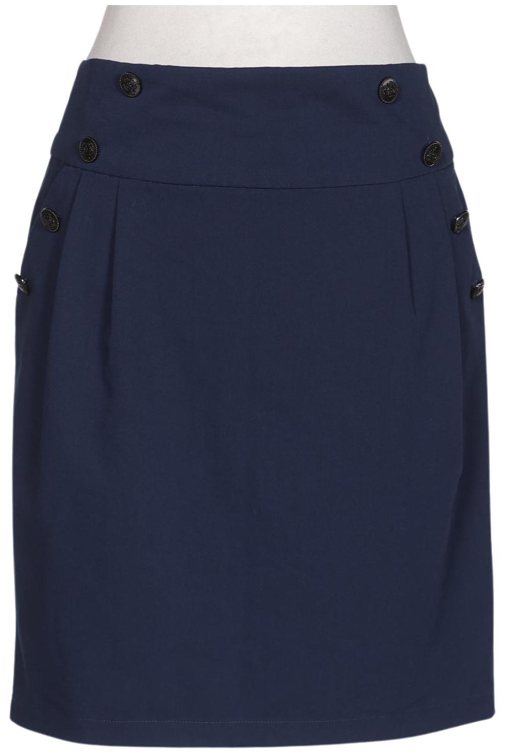 

camaieu Damen Rock, marineblau, Gr. 38