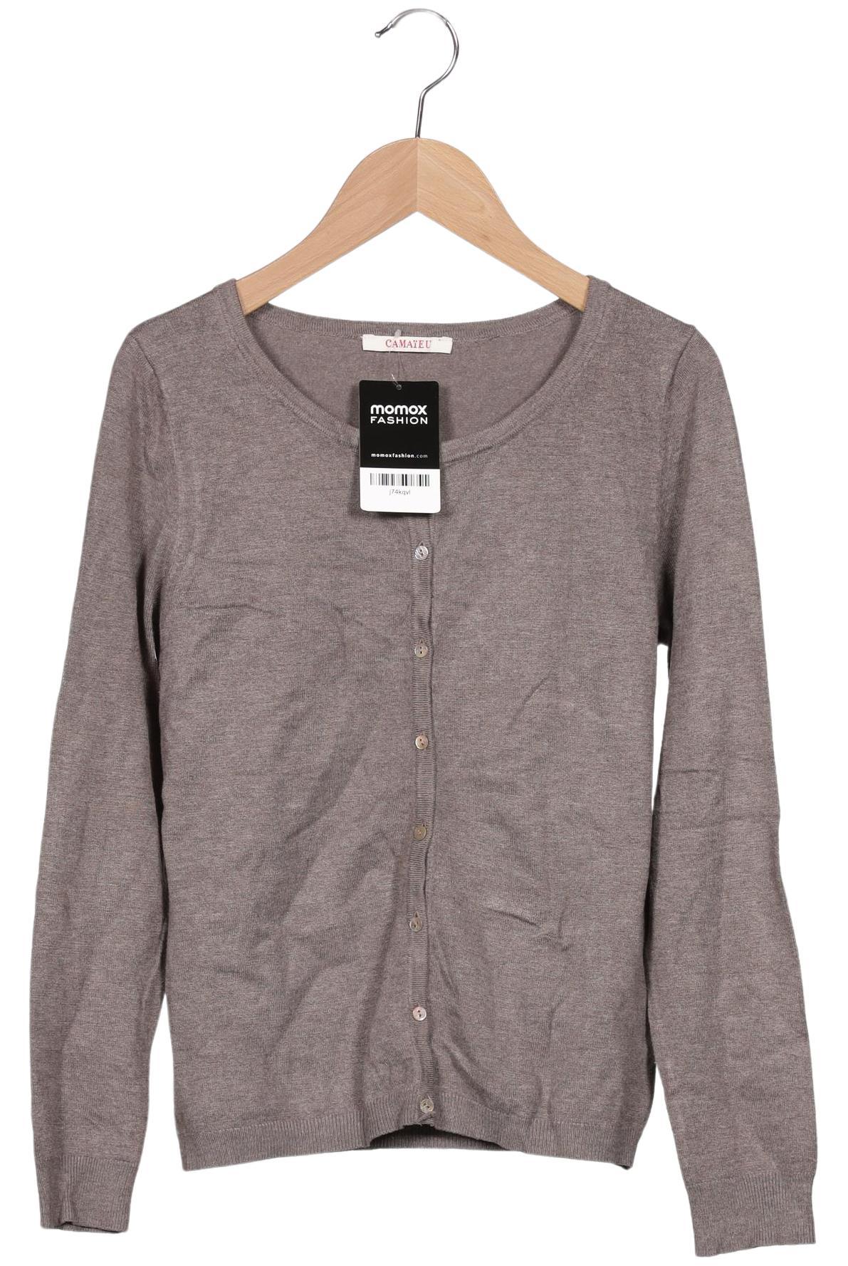 

camaieu Damen Strickjacke, grau, Gr. 36