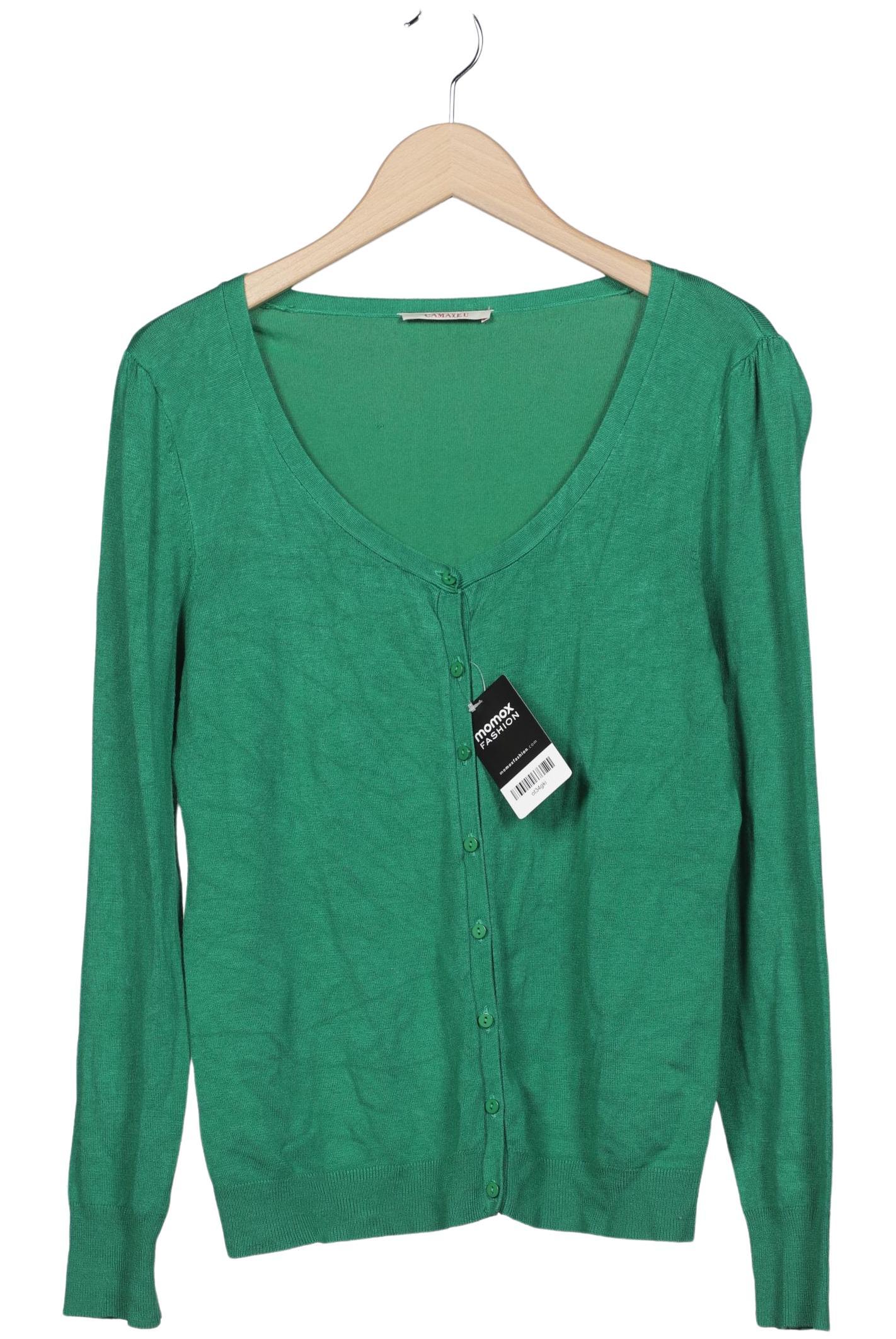 

camaieu Damen Strickjacke, grün, Gr. 44