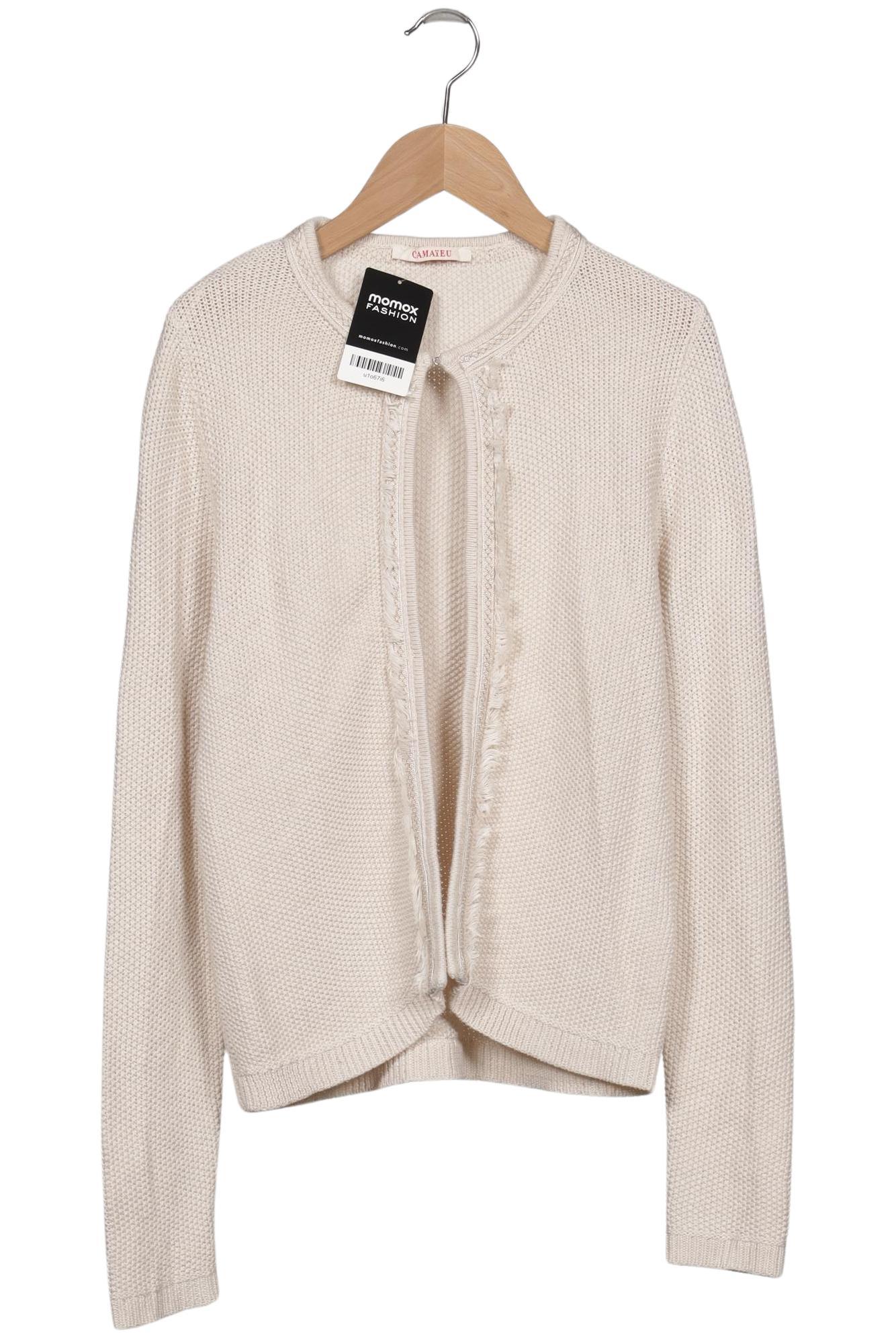 

camaieu Damen Strickjacke, cremeweiß, Gr. 36