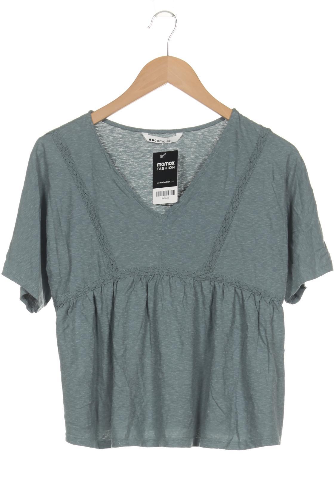 

camaieu Damen T-Shirt, türkis, Gr. 42