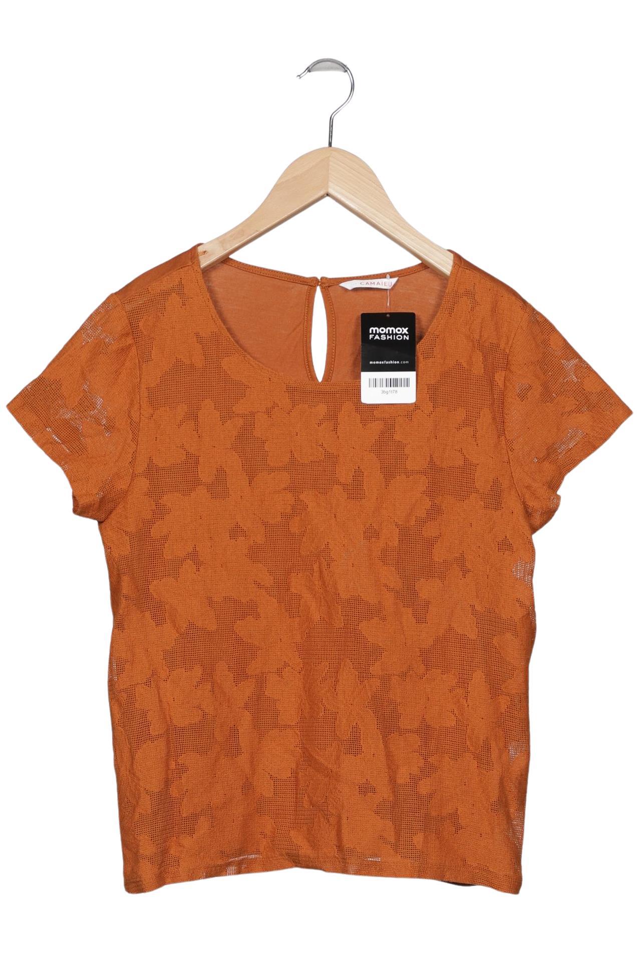

camaieu Damen T-Shirt, braun, Gr. 42