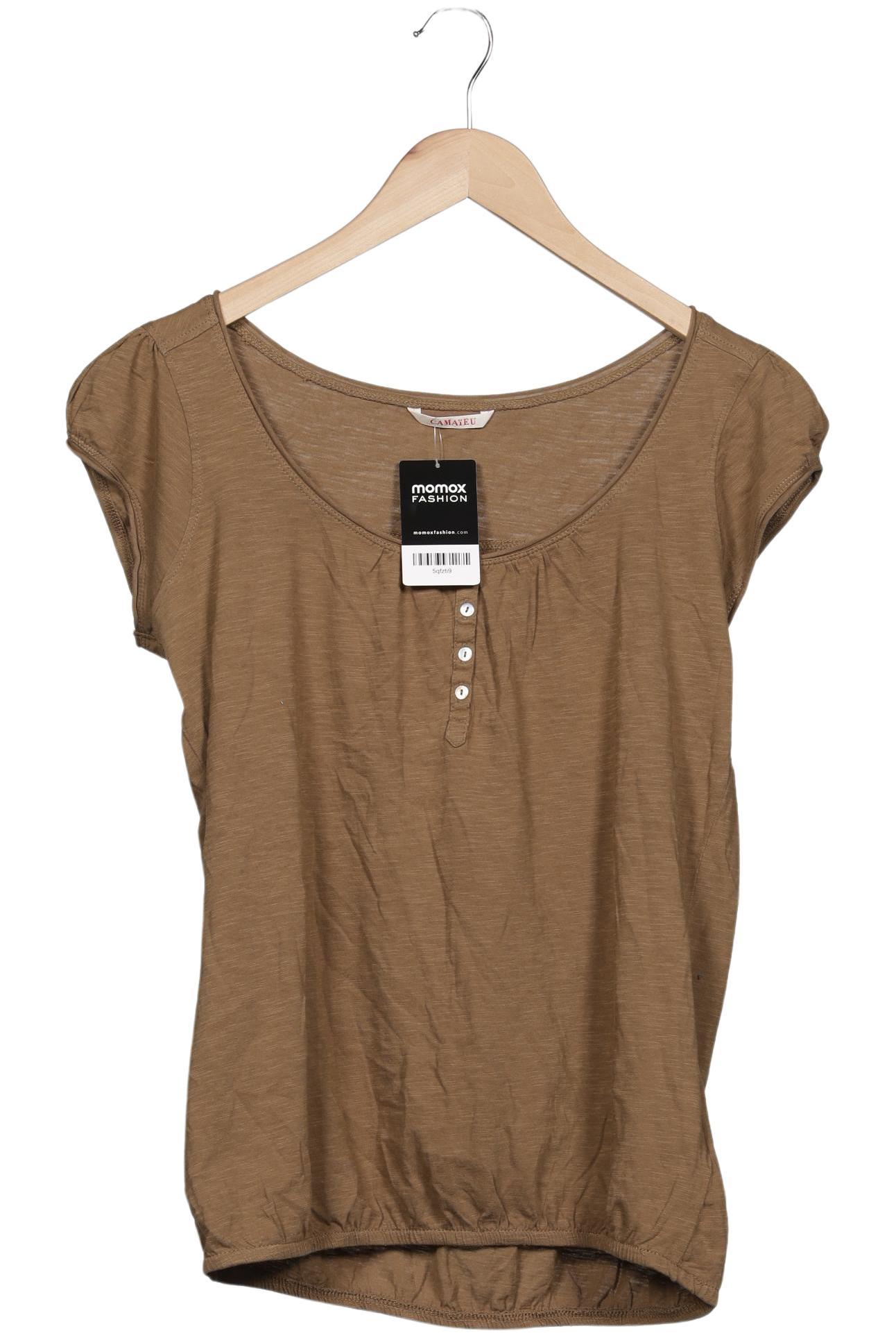 

camaieu Damen T-Shirt, braun, Gr. 44