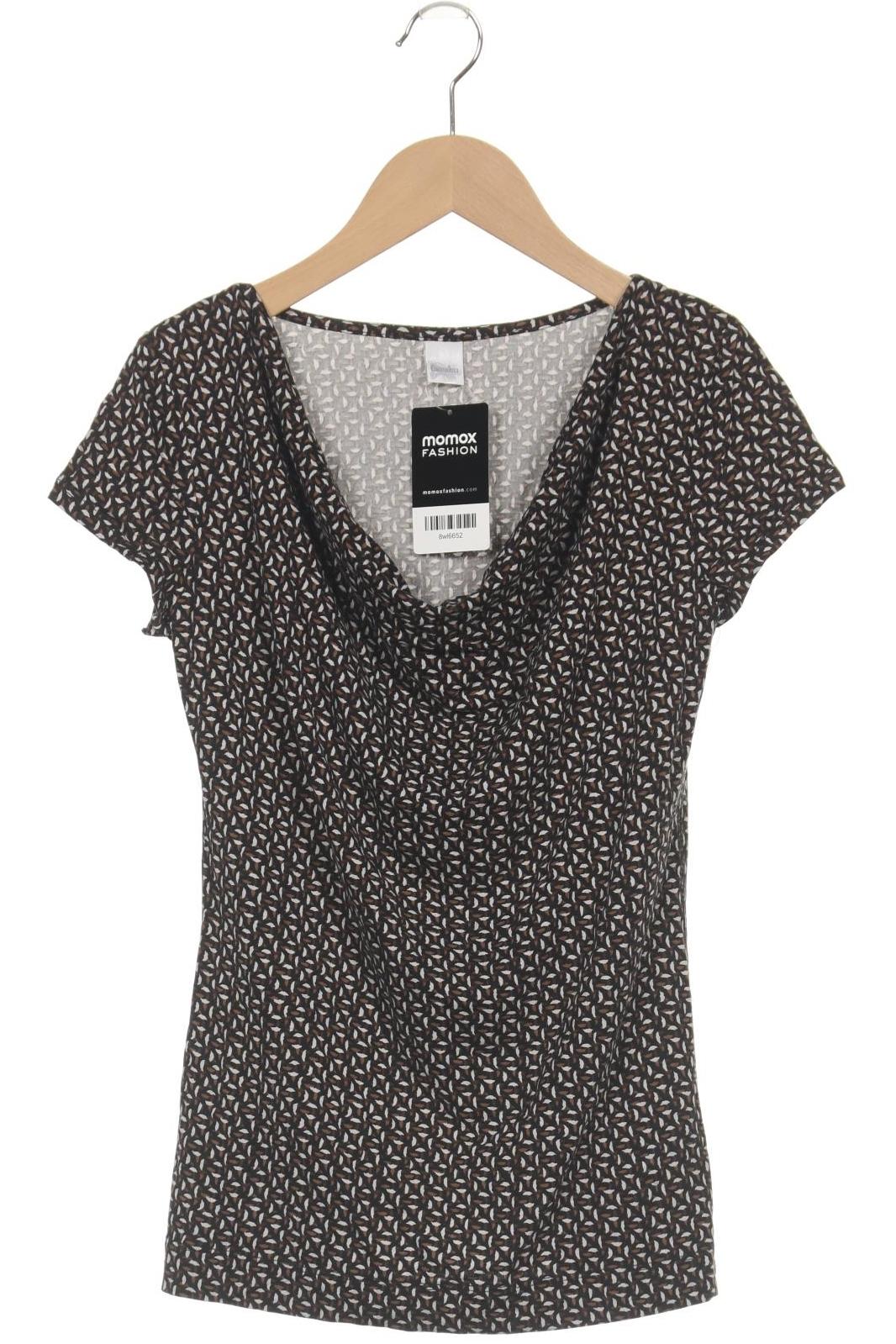 

camaieu Damen T-Shirt, schwarz, Gr. 34