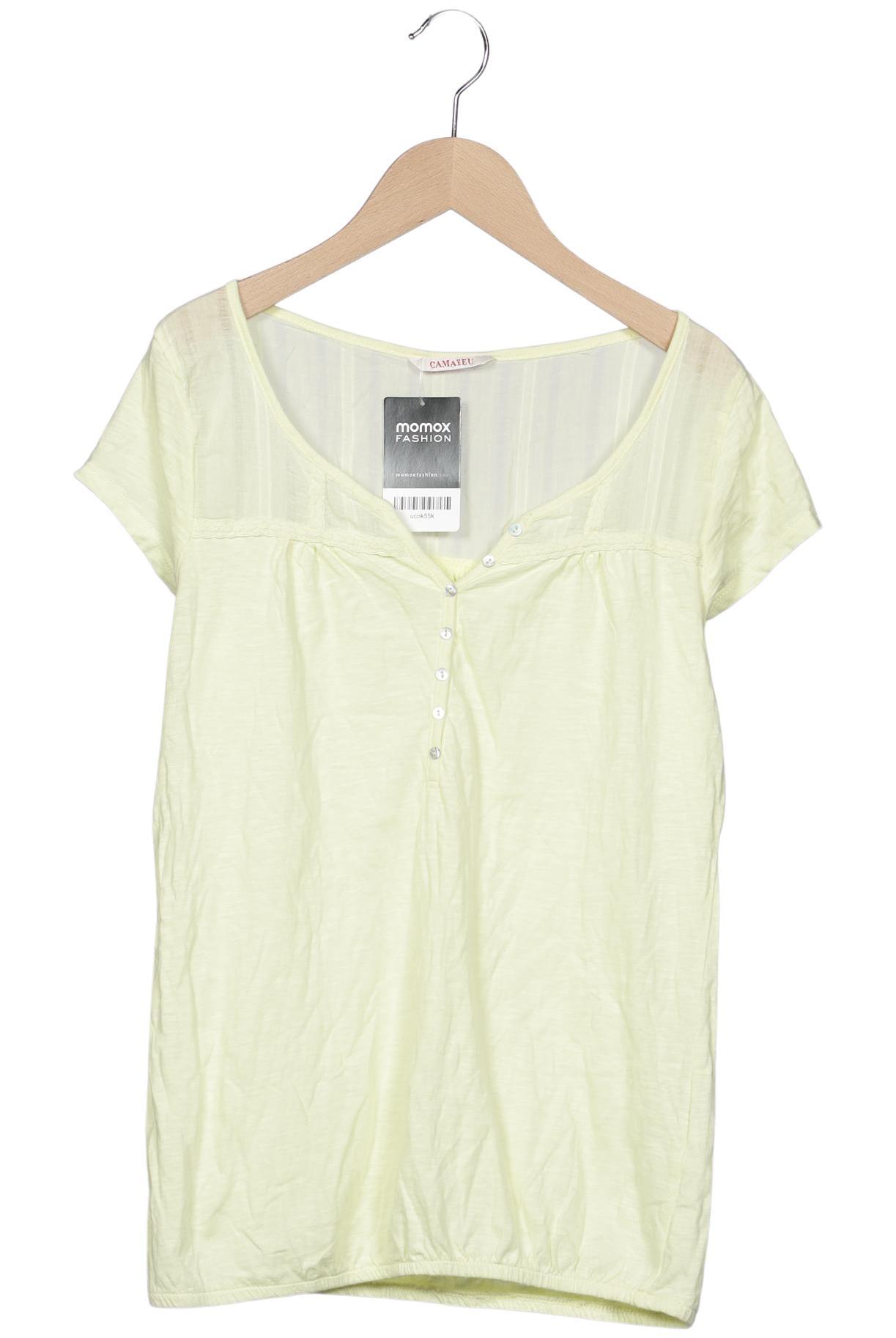 

camaieu Damen T-Shirt, gelb, Gr. 38