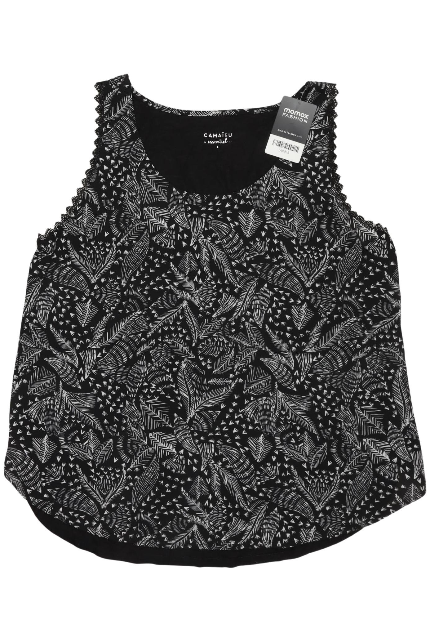 

camaieu Damen Top, schwarz, Gr. 42