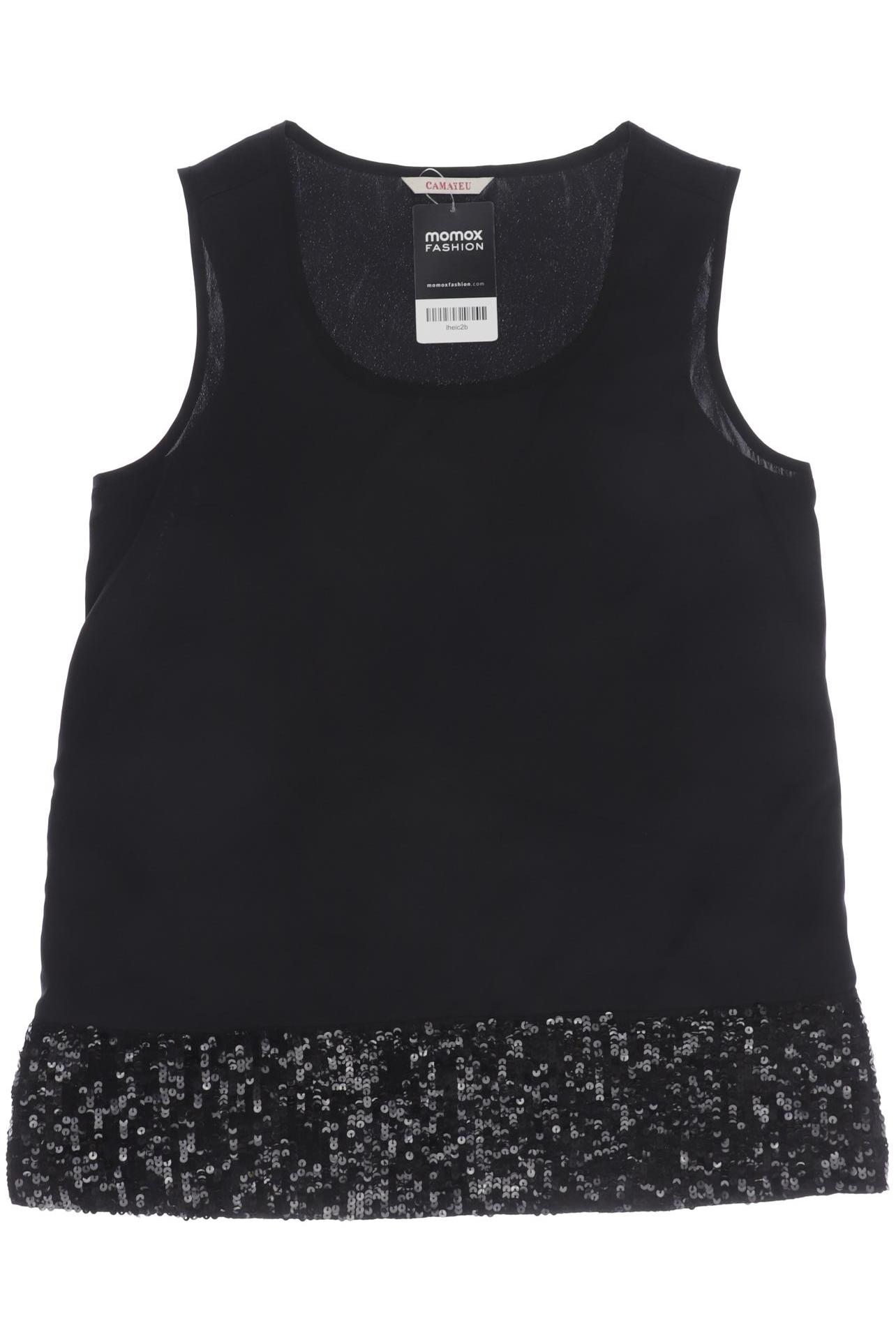 

camaieu Damen Top, schwarz, Gr. 38