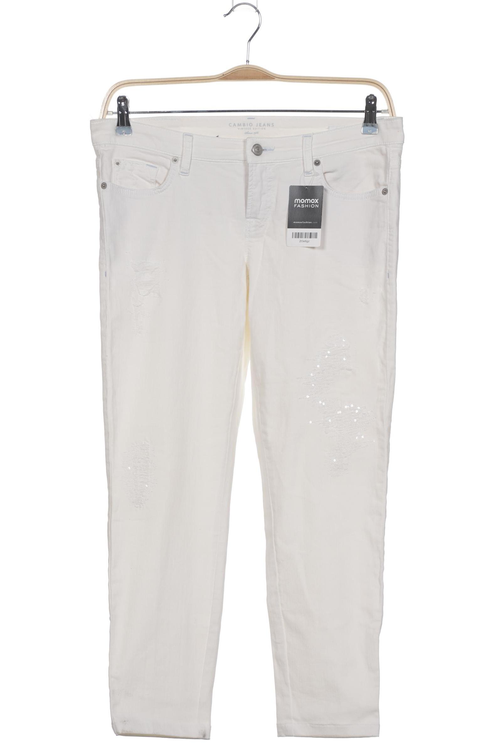 

Cambio Damen Jeans, weiß, Gr. 36