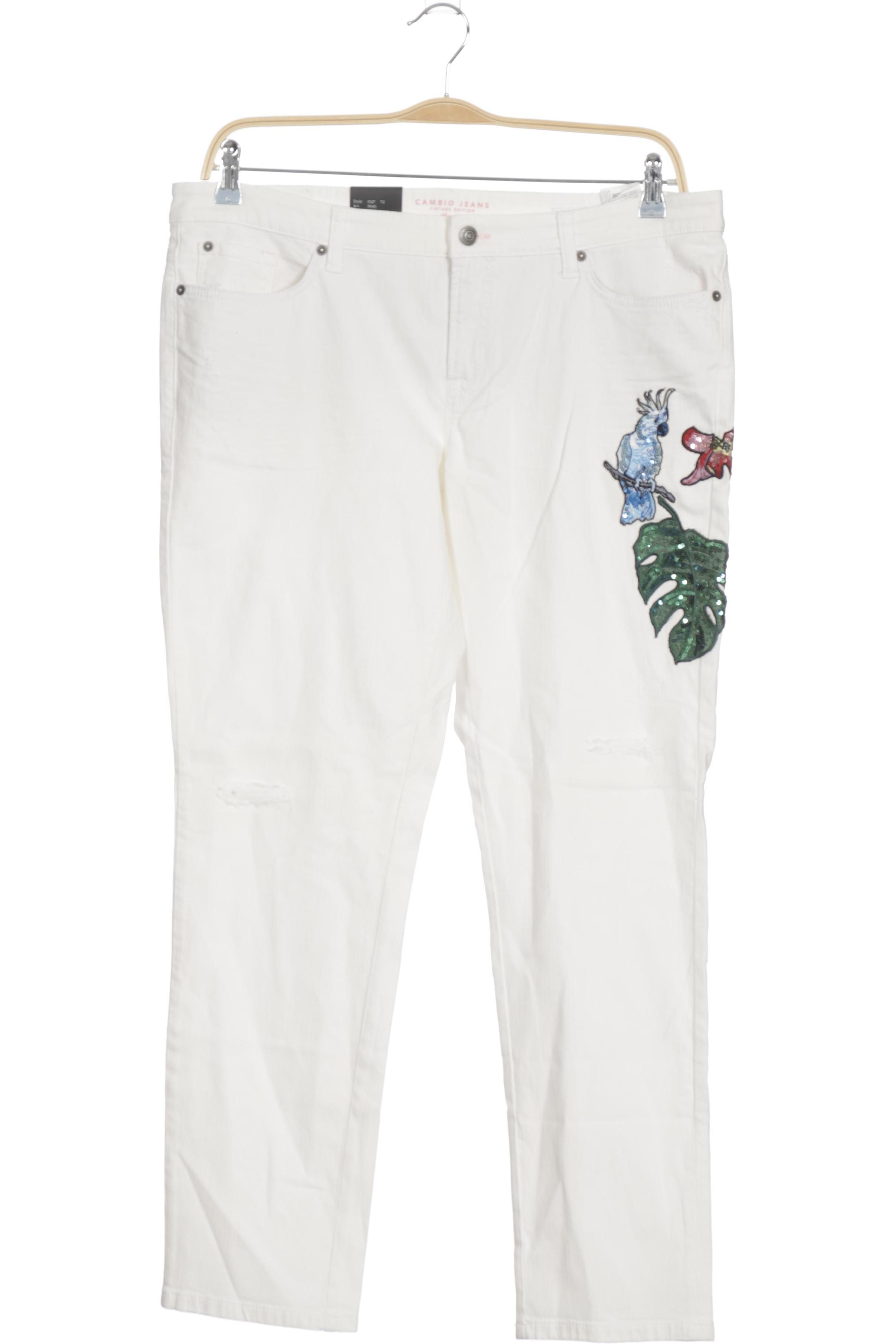 

Cambio Damen Jeans, weiß, Gr. 44
