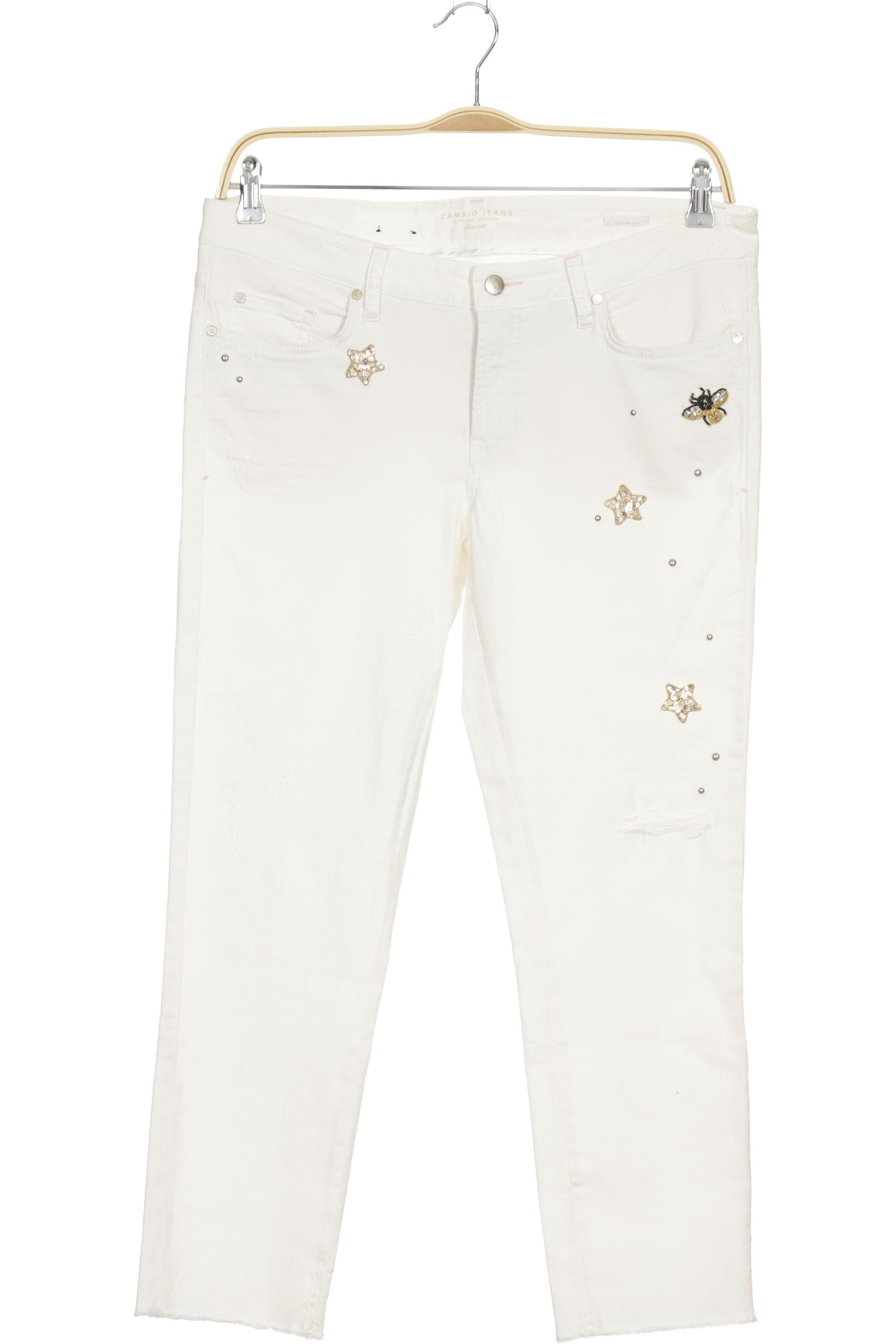 

Cambio Damen Jeans, weiß, Gr. 42