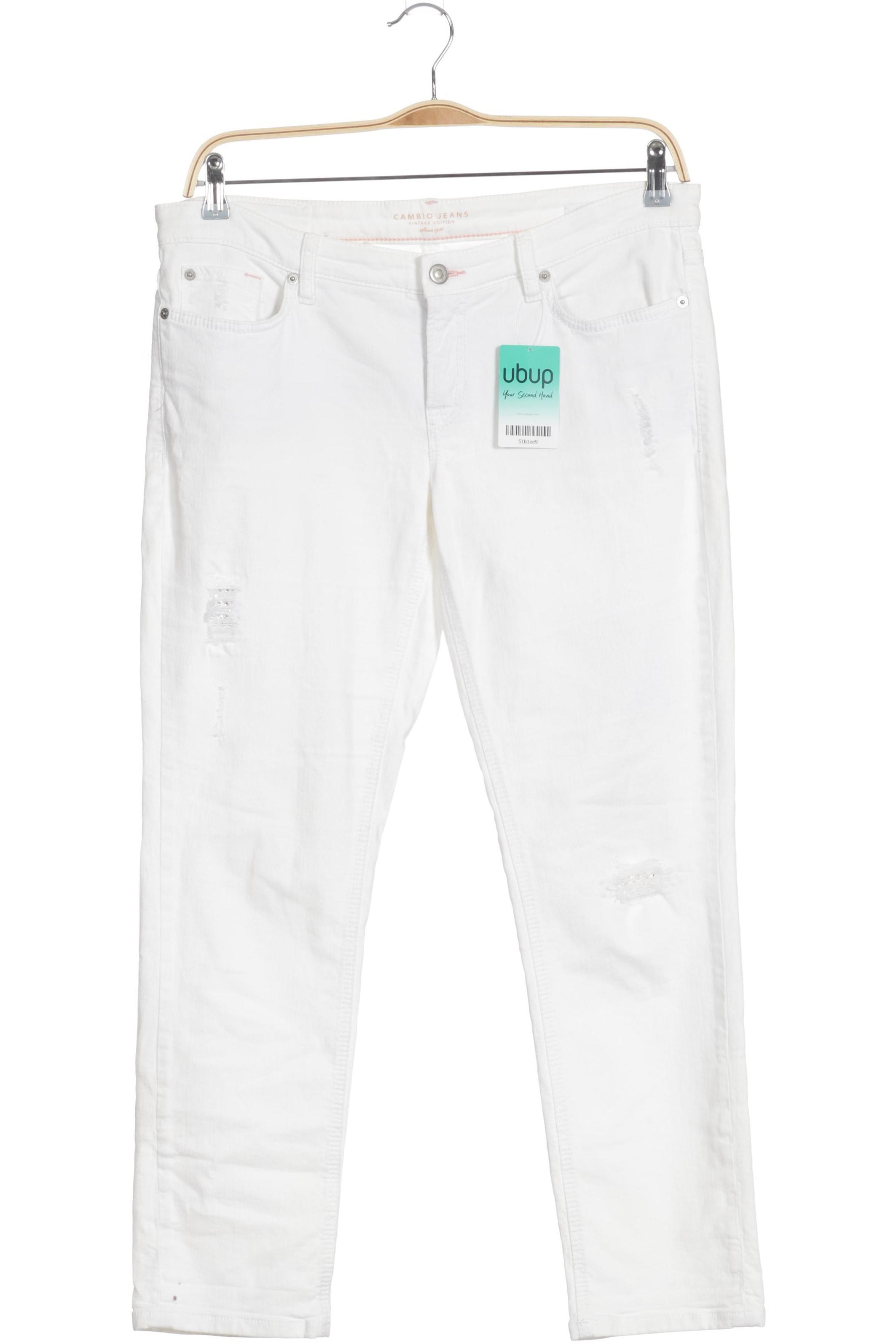 

Cambio Damen Jeans, weiß, Gr. 35