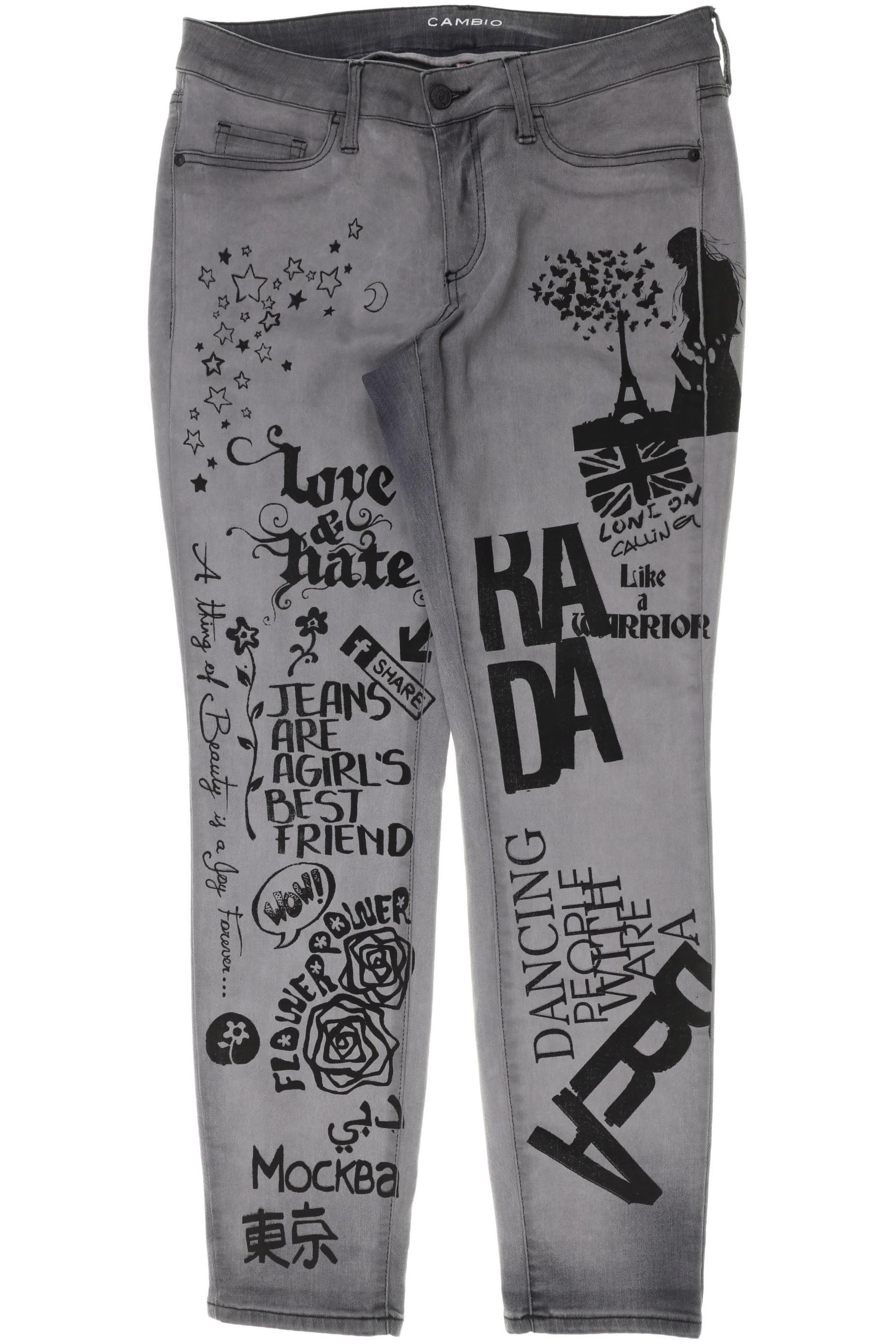 

Cambio Damen Jeans, grau, Gr. 40