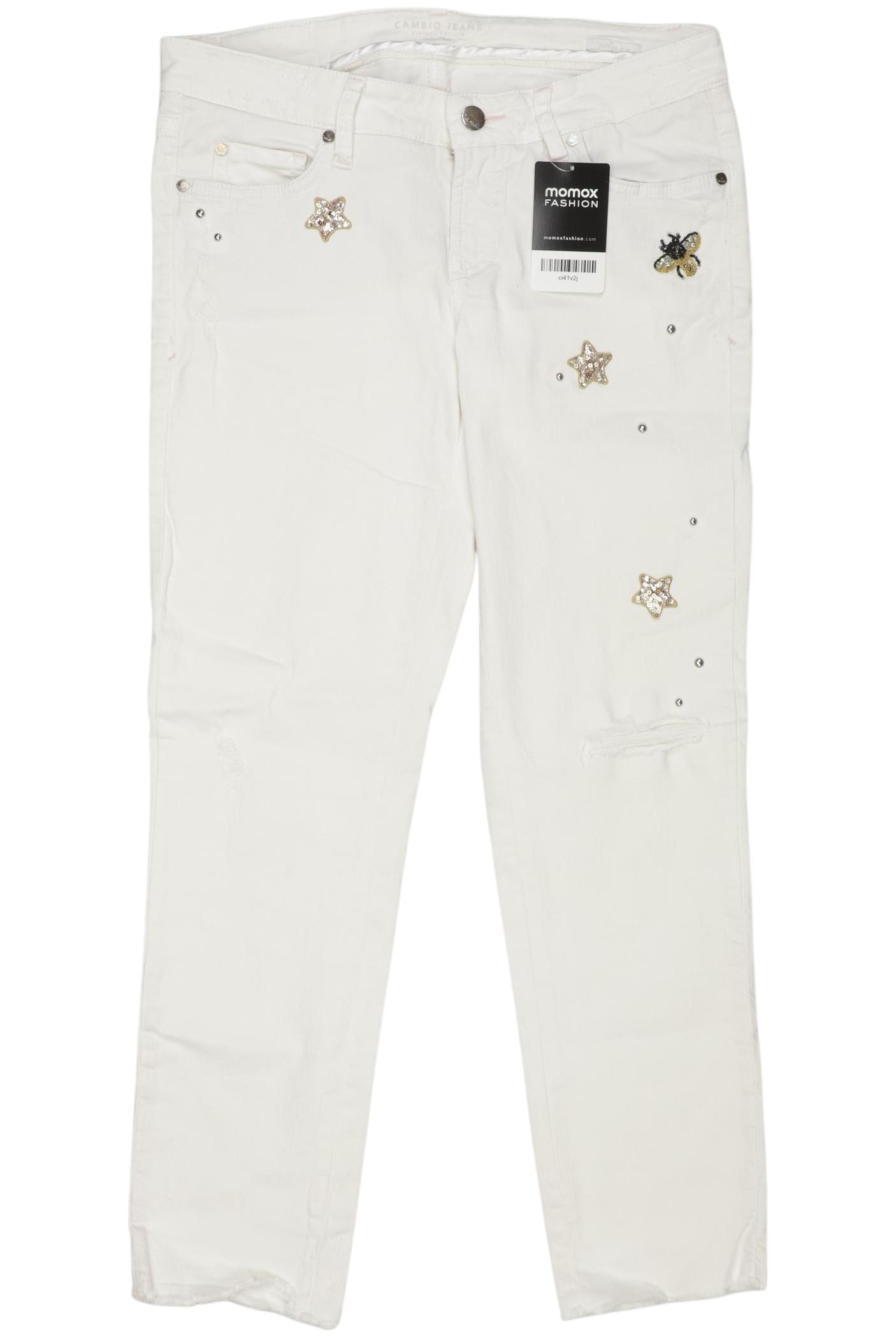 

Cambio Damen Jeans, weiß, Gr. 36