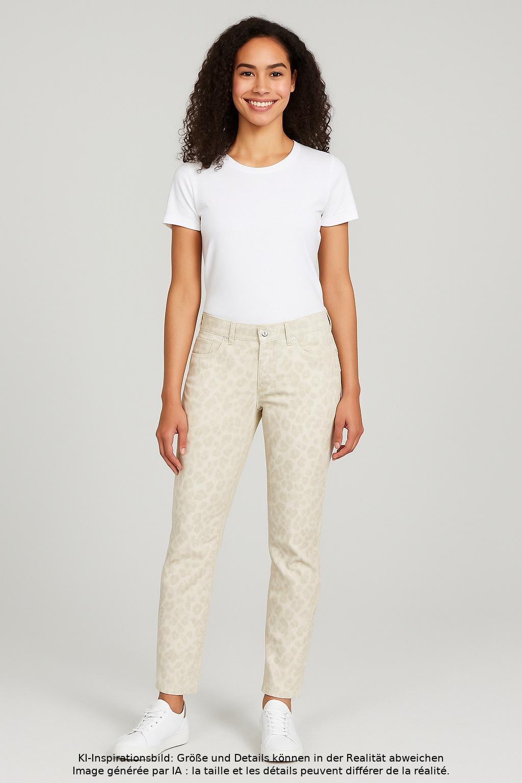 

Cambio Damen Jeans, beige, Gr. 28