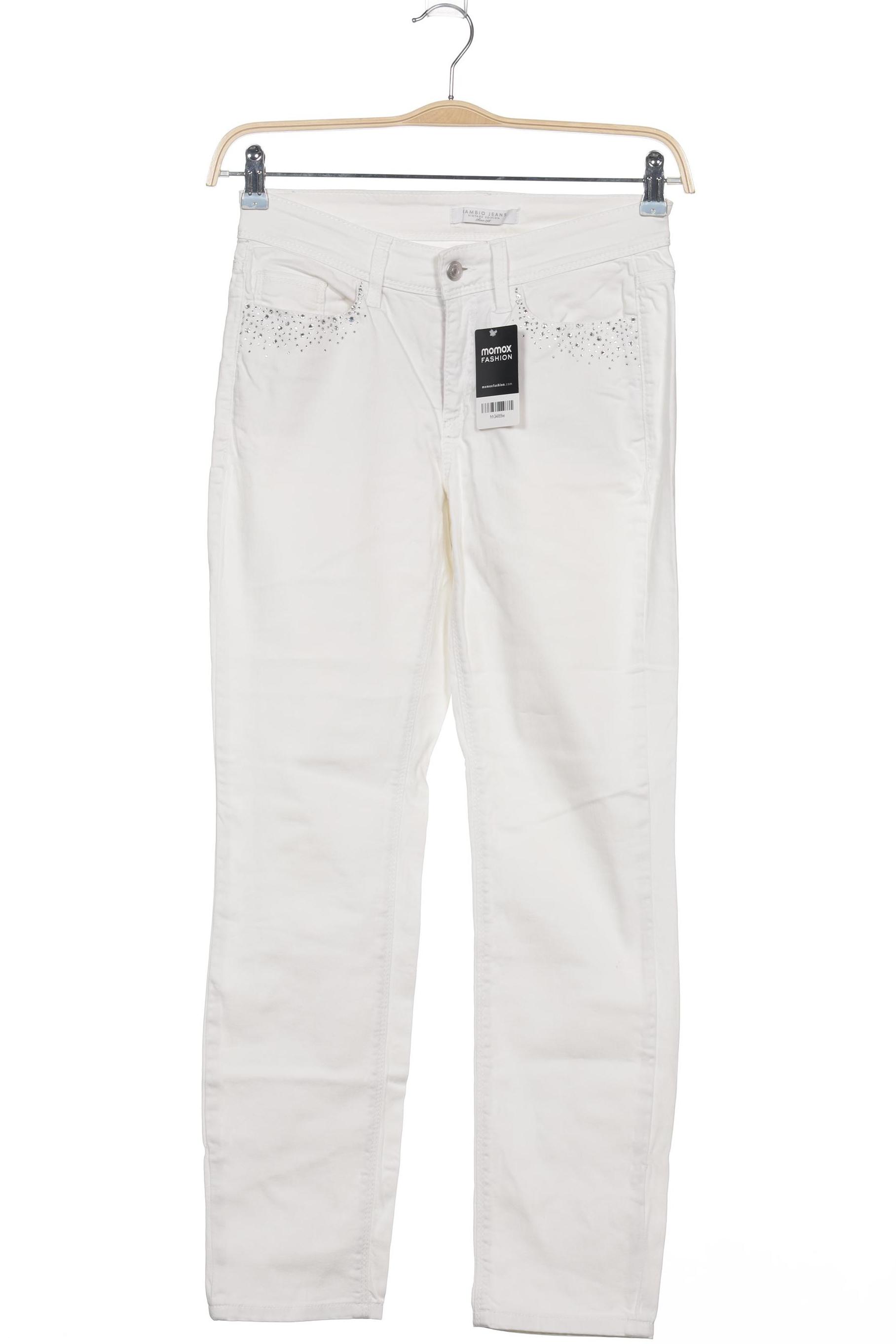 

Cambio Damen Jeans, weiß, Gr. 27