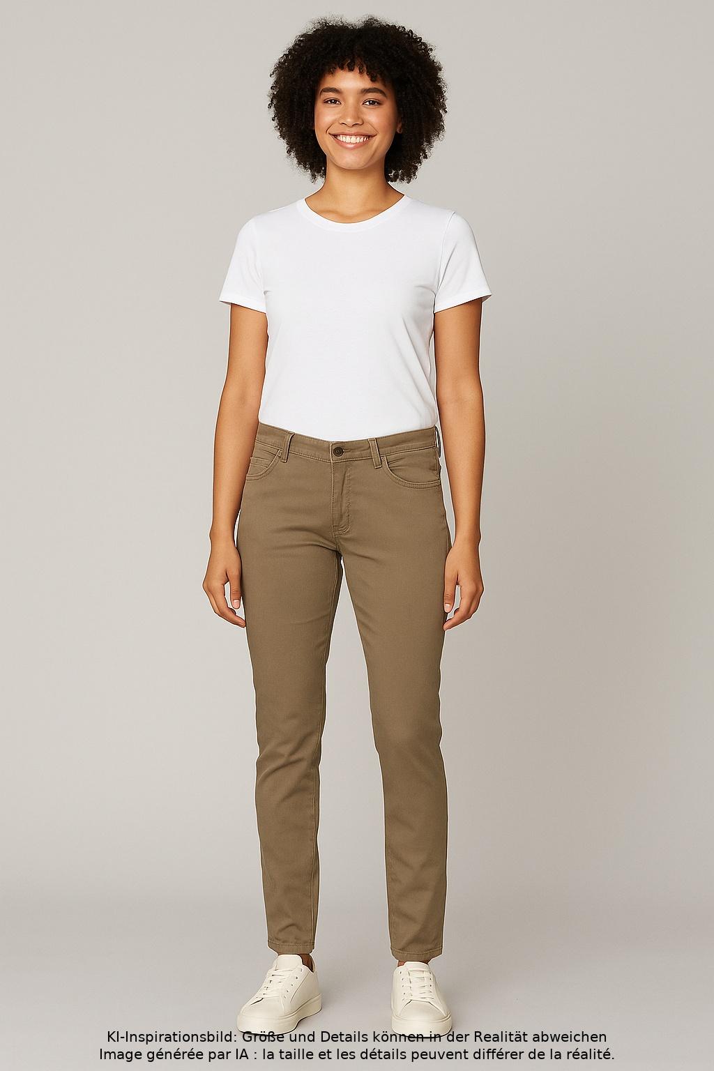 

Cambio Damen Jeans, beige, Gr. 36