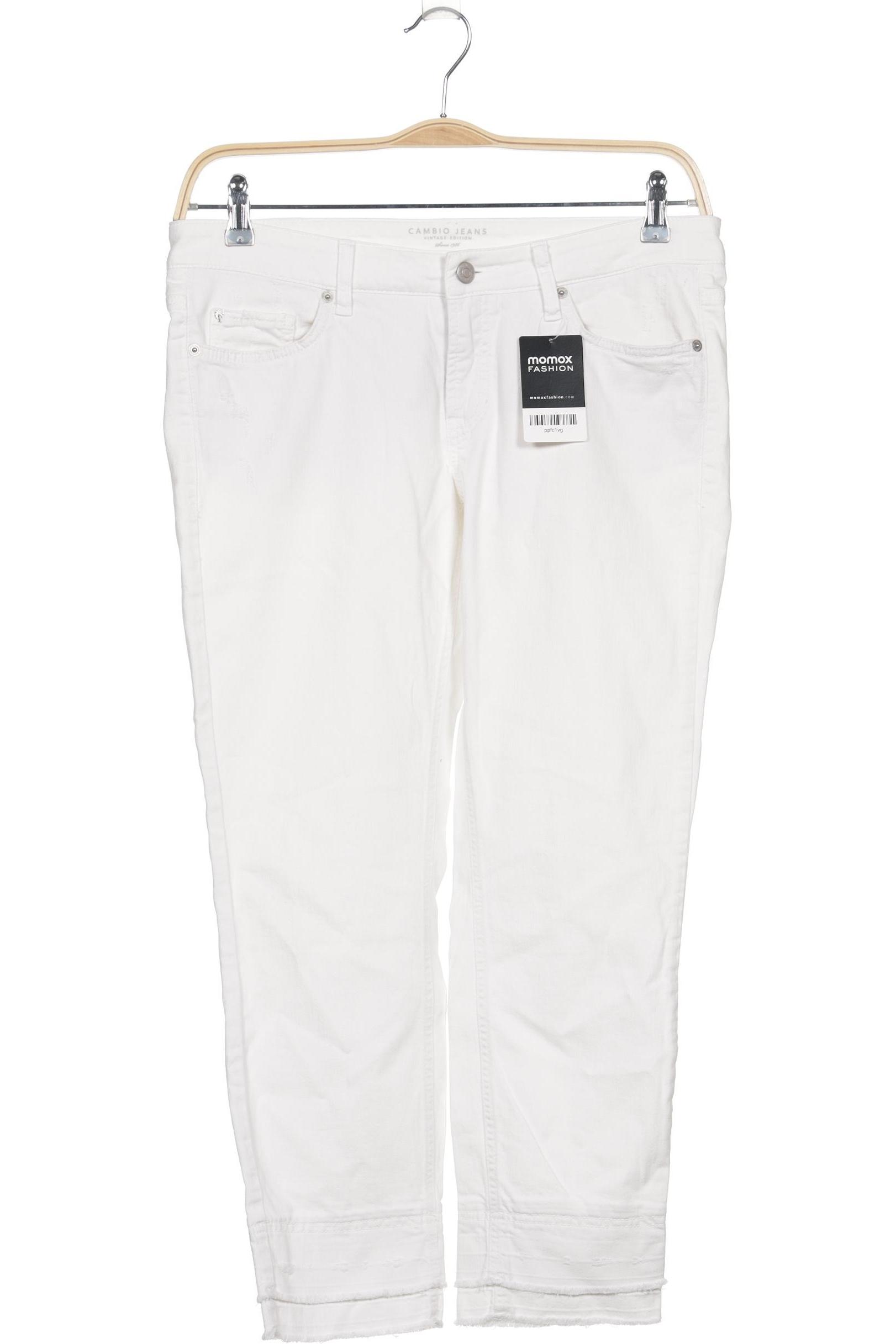 

Cambio Damen Jeans, weiß, Gr. 33