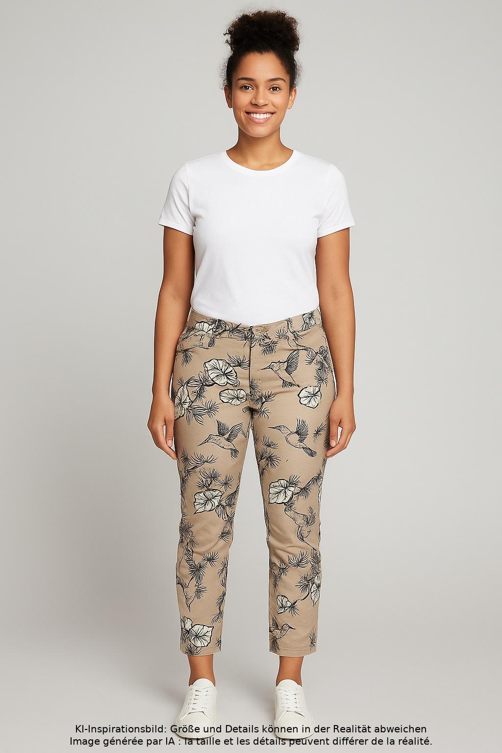 

Cambio Damen Jeans, beige, Gr. 42