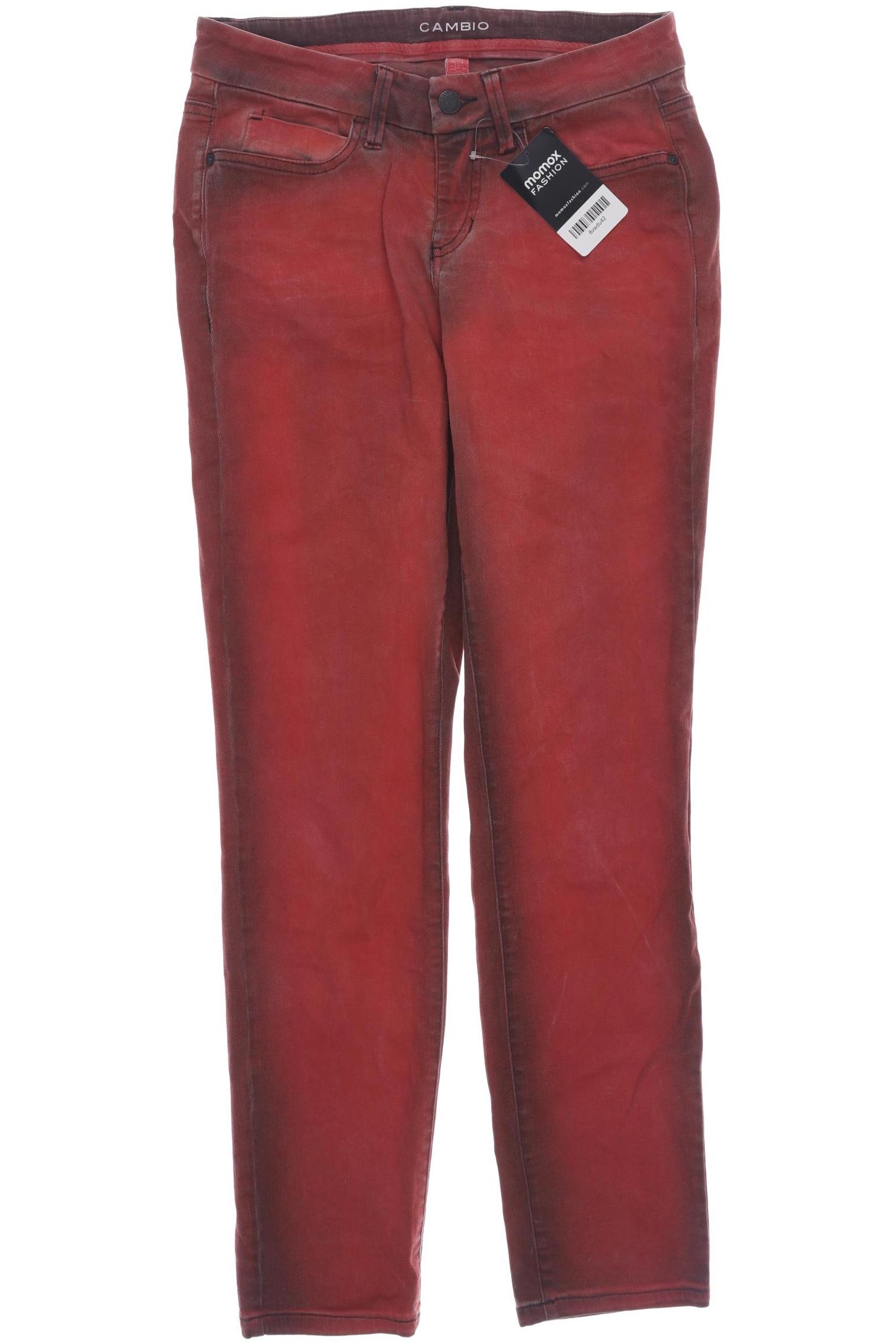 

Cambio Damen Jeans, rot, Gr. 34