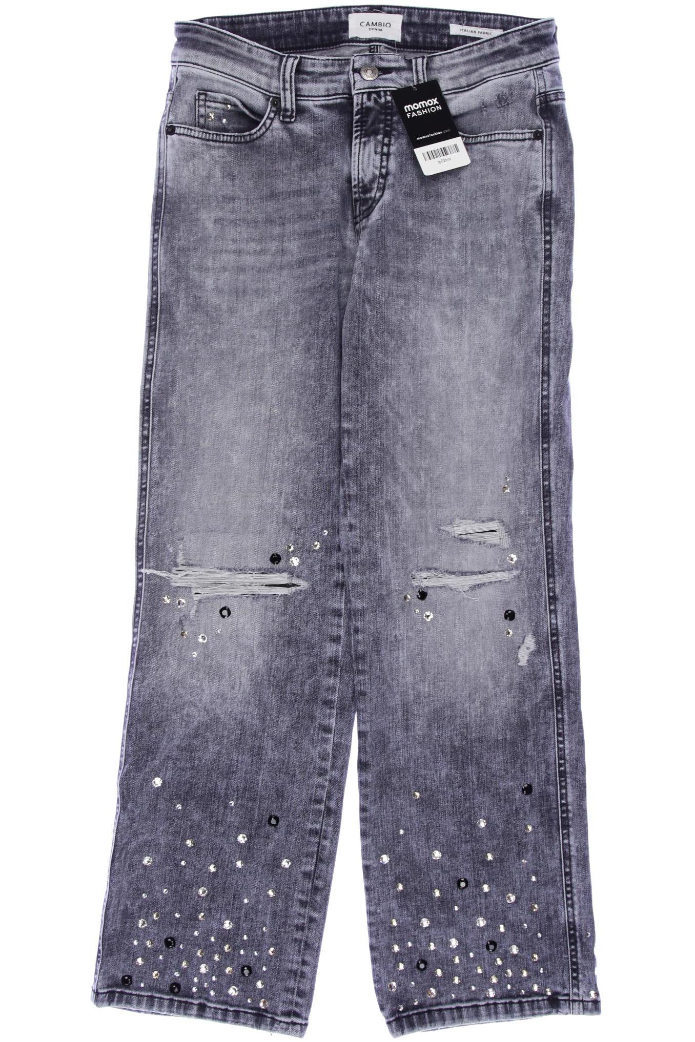 

Cambio Damen Jeans, grau, Gr. 27