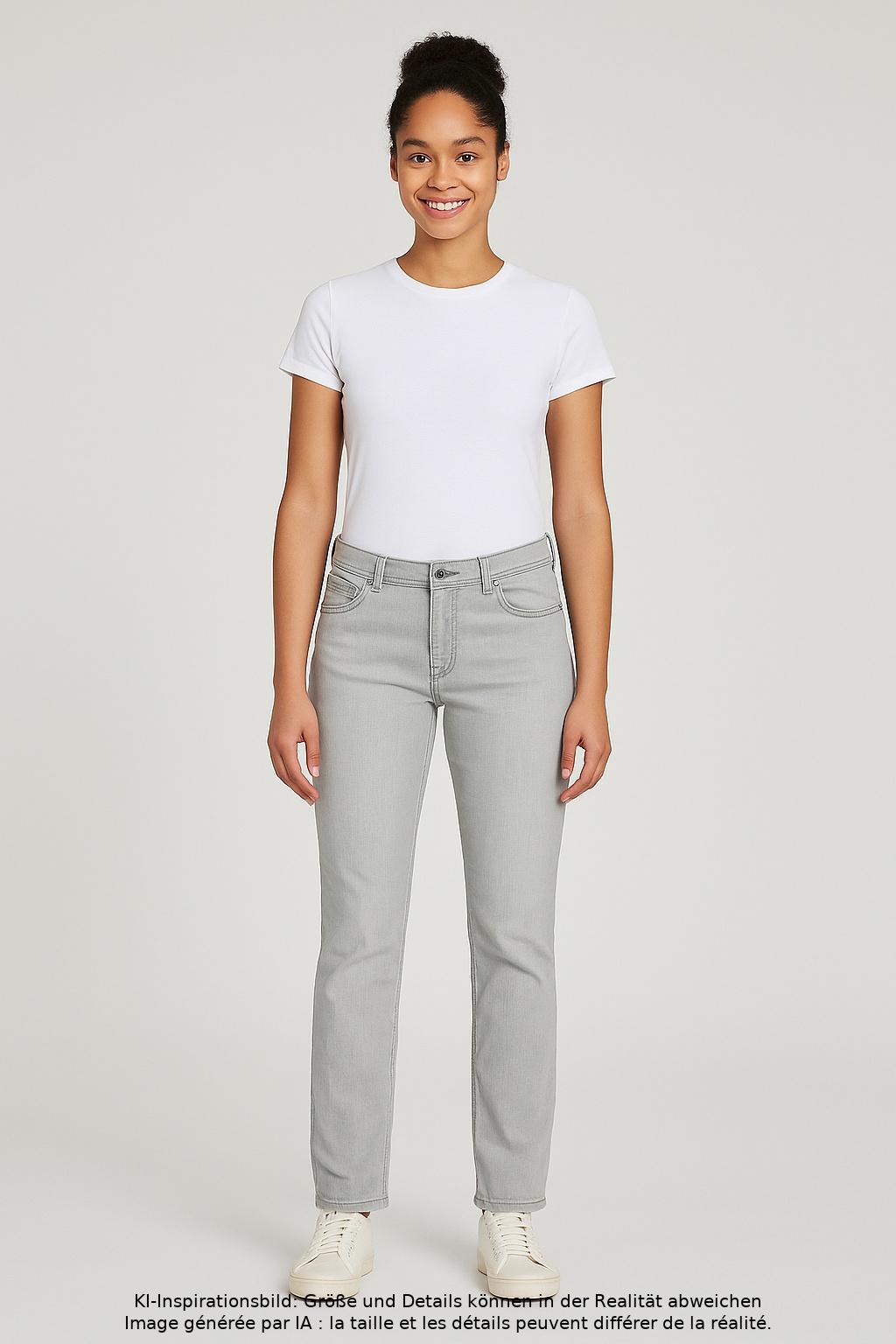 

Cambio Damen Jeans, grau, Gr. 32