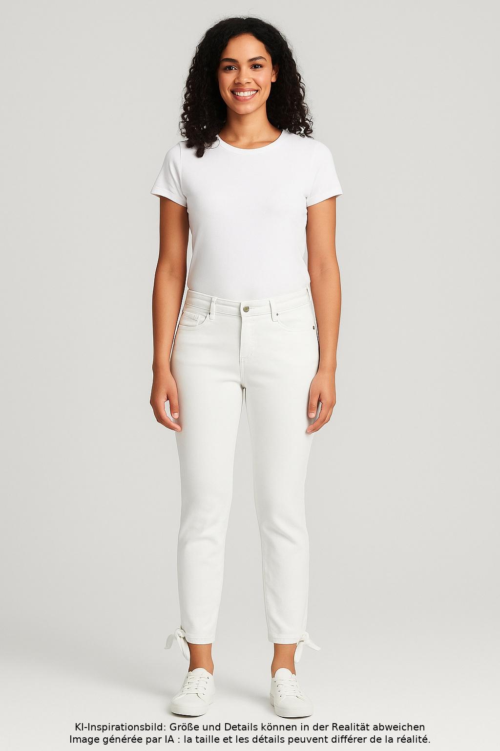 

Cambio Damen Jeans, weiß, Gr. 27