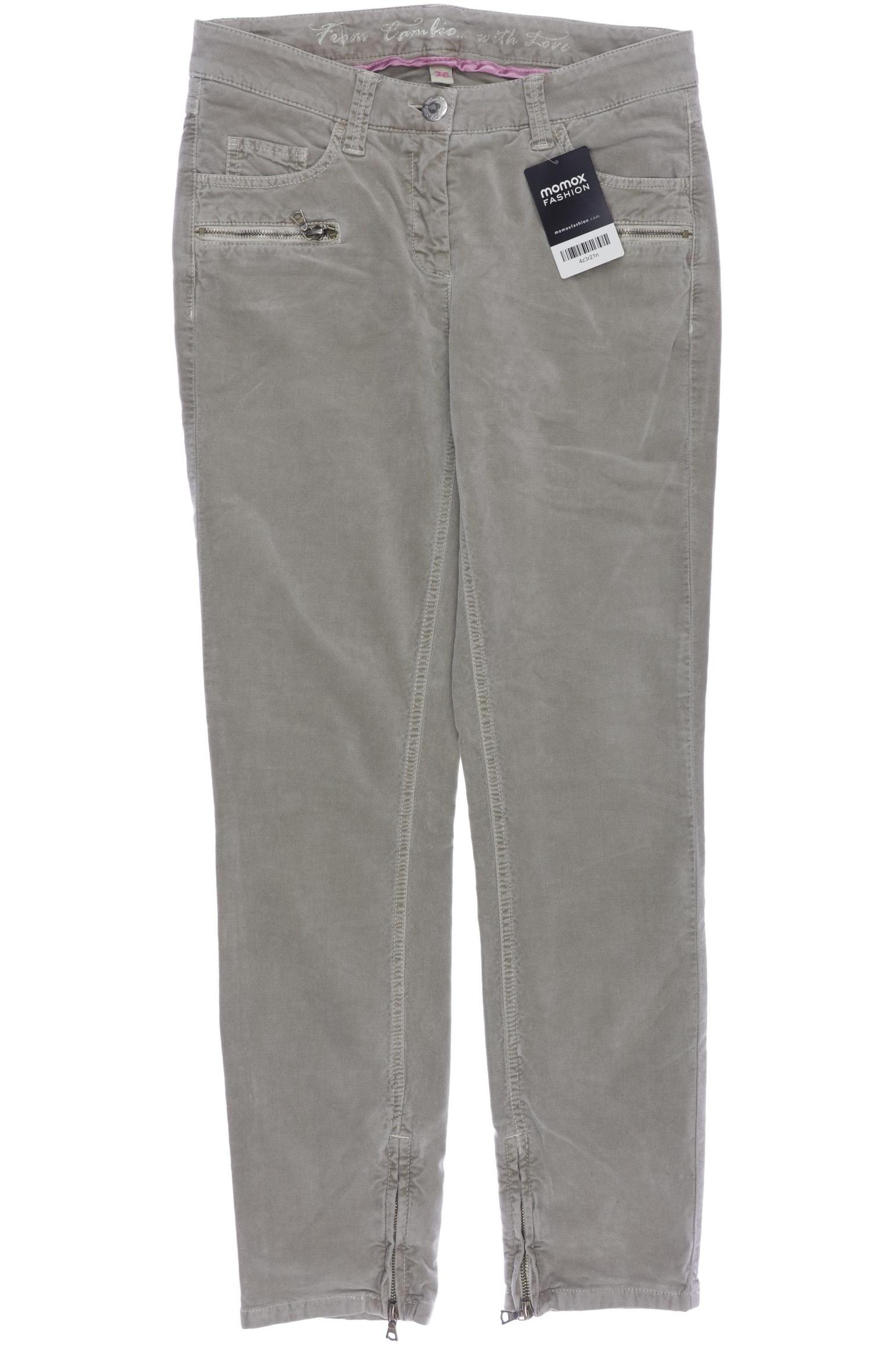 

Cambio Damen Stoffhose, grau, Gr. 36