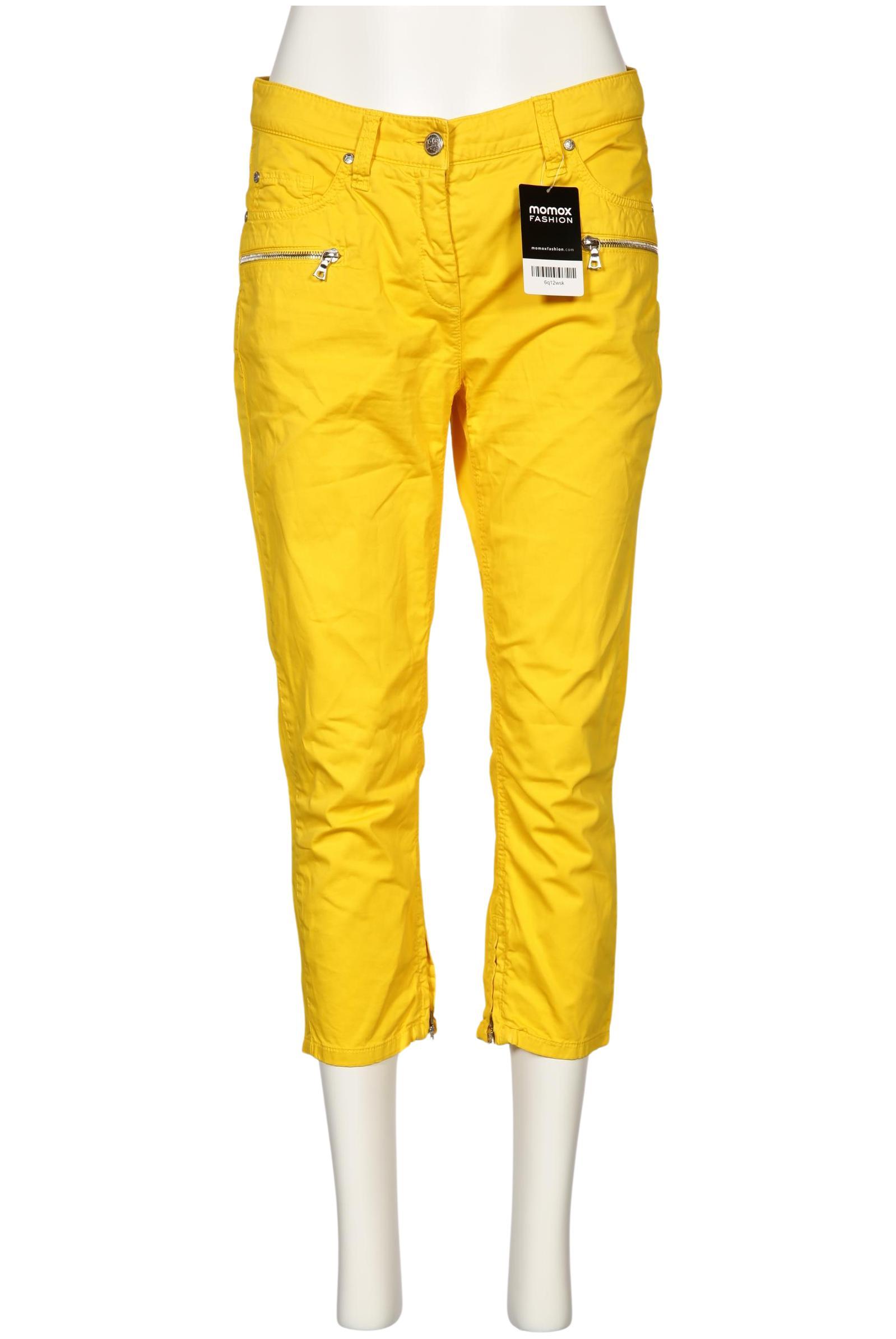 

Cambio Damen Stoffhose, gelb, Gr. 38